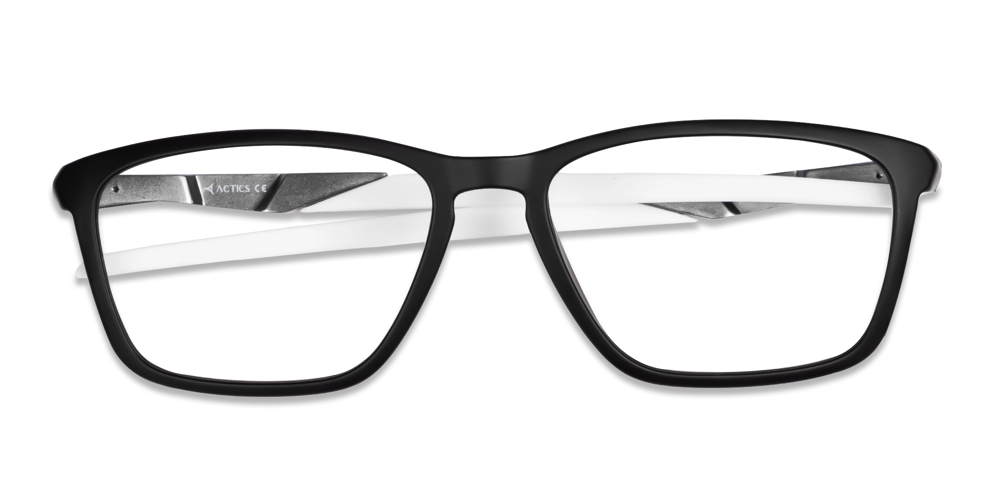 Black & White Spring Hinges Sports Glasses-6