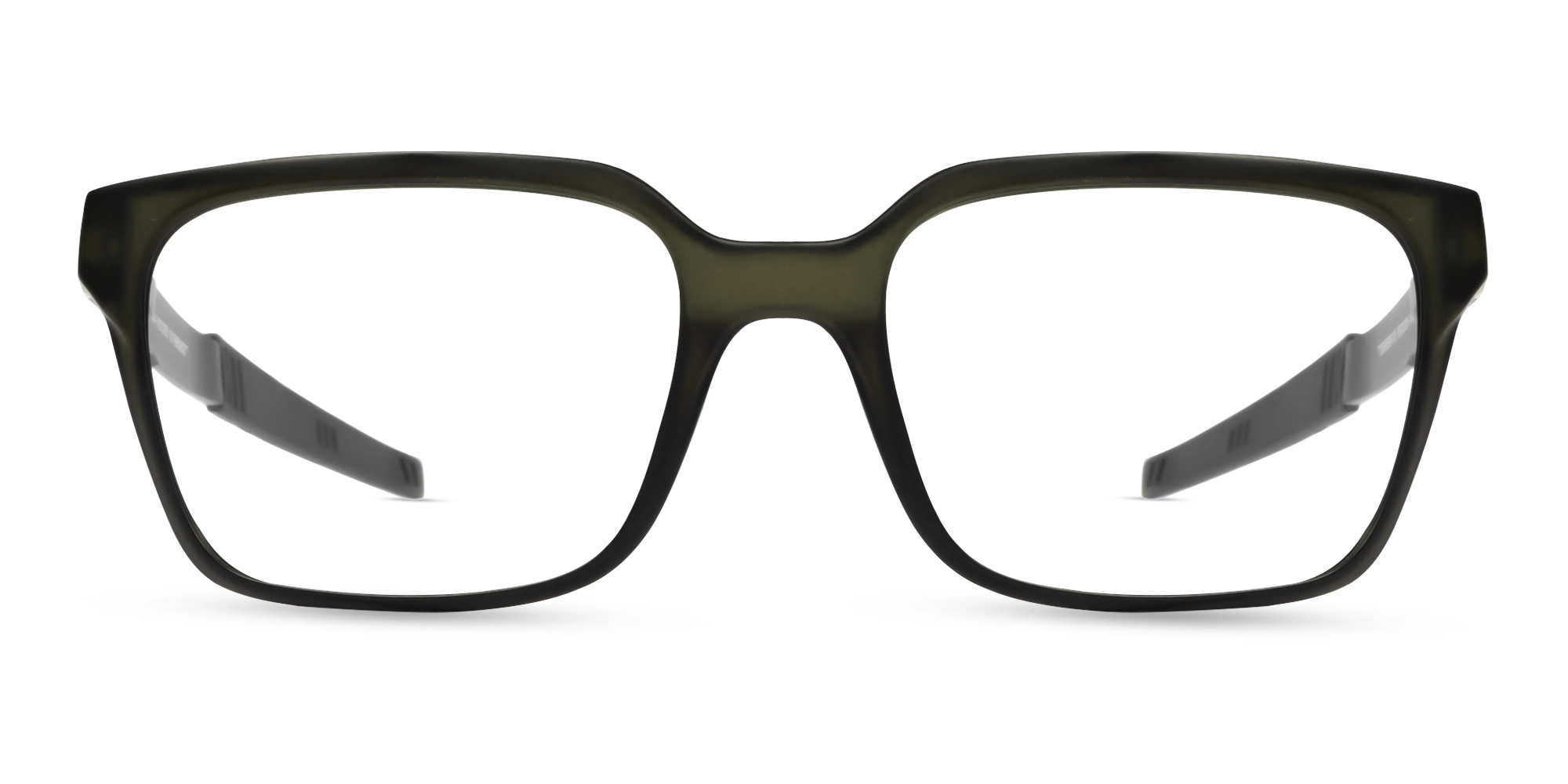 Large Black & Grey Sports Square Glasses-1