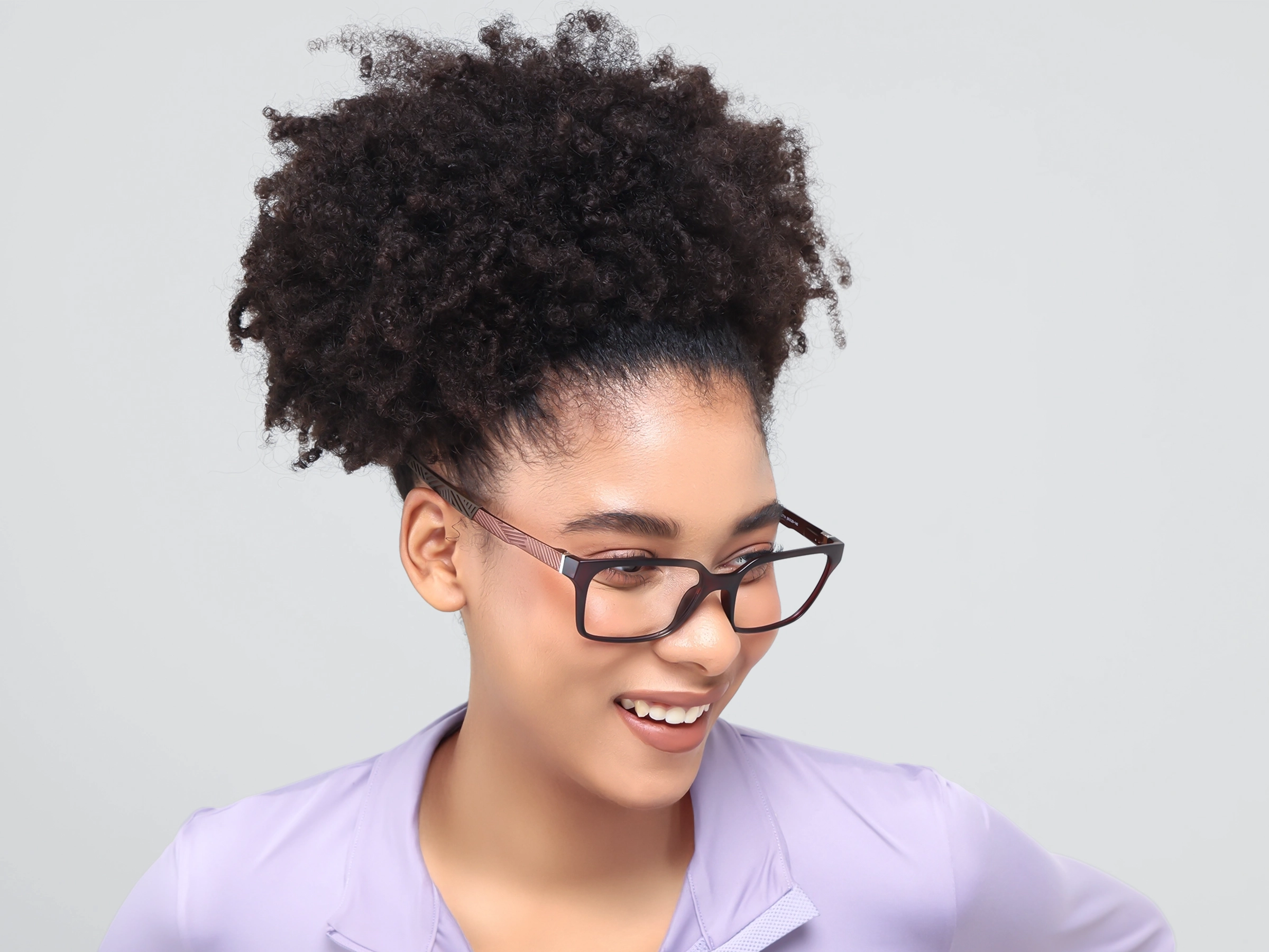Large Dark Brown Square Athletic Glasses-12