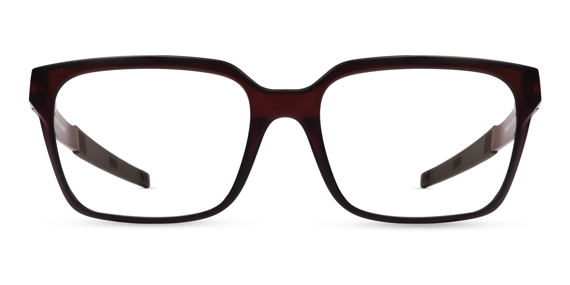 Large Dark Brown Square Athletic Glasses-1 Large Dark Brown Square Athletic Glasses-1