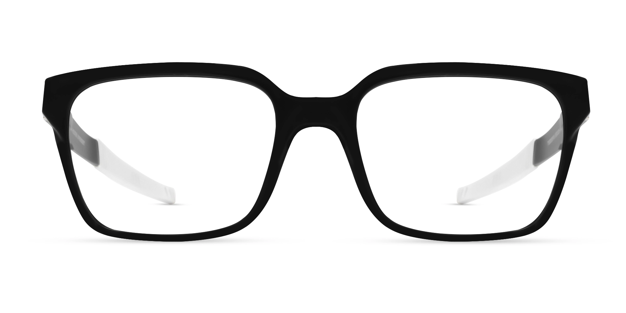 Black & White Square Athletic Glasses-1