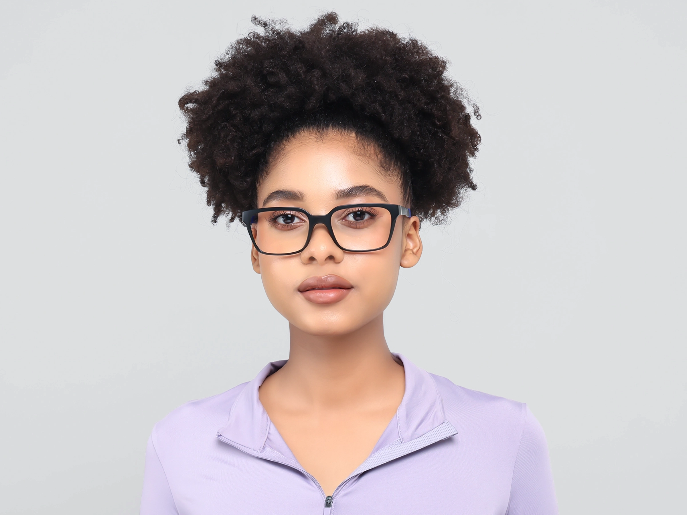 Black & Blue Square Athletic Eyeglasses-11