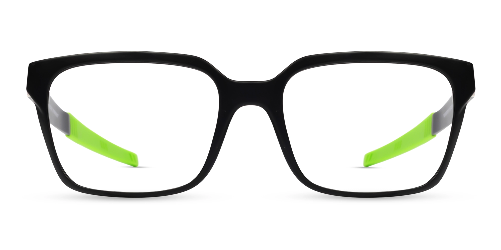 Black & Green Square Athletic Eyeglasses-1 Black & Green Square Athletic Eyeglasses-1
