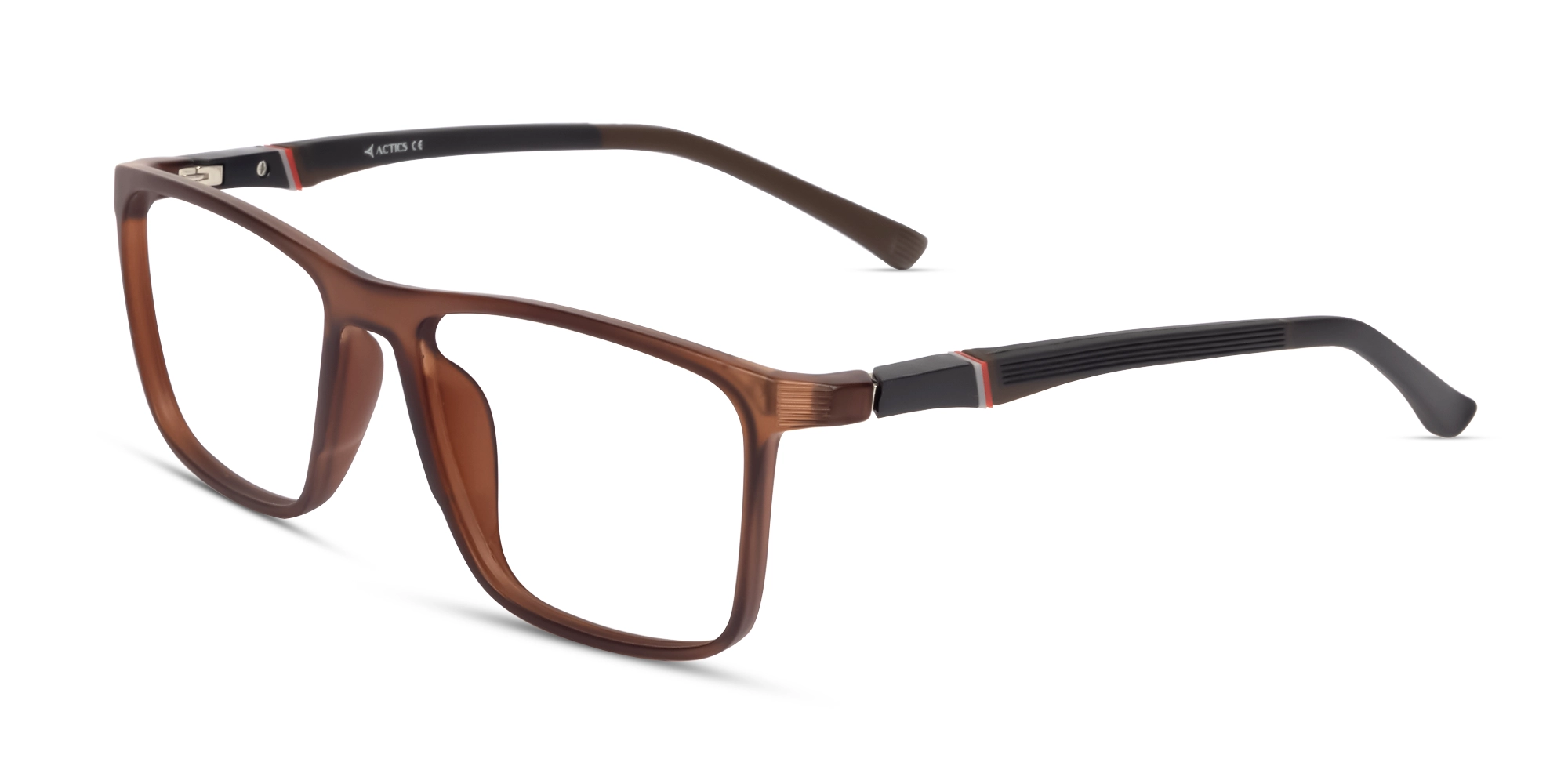 Translucent Brown Sports Square Glasses-3 Translucent Brown Sports Square Glasses-3