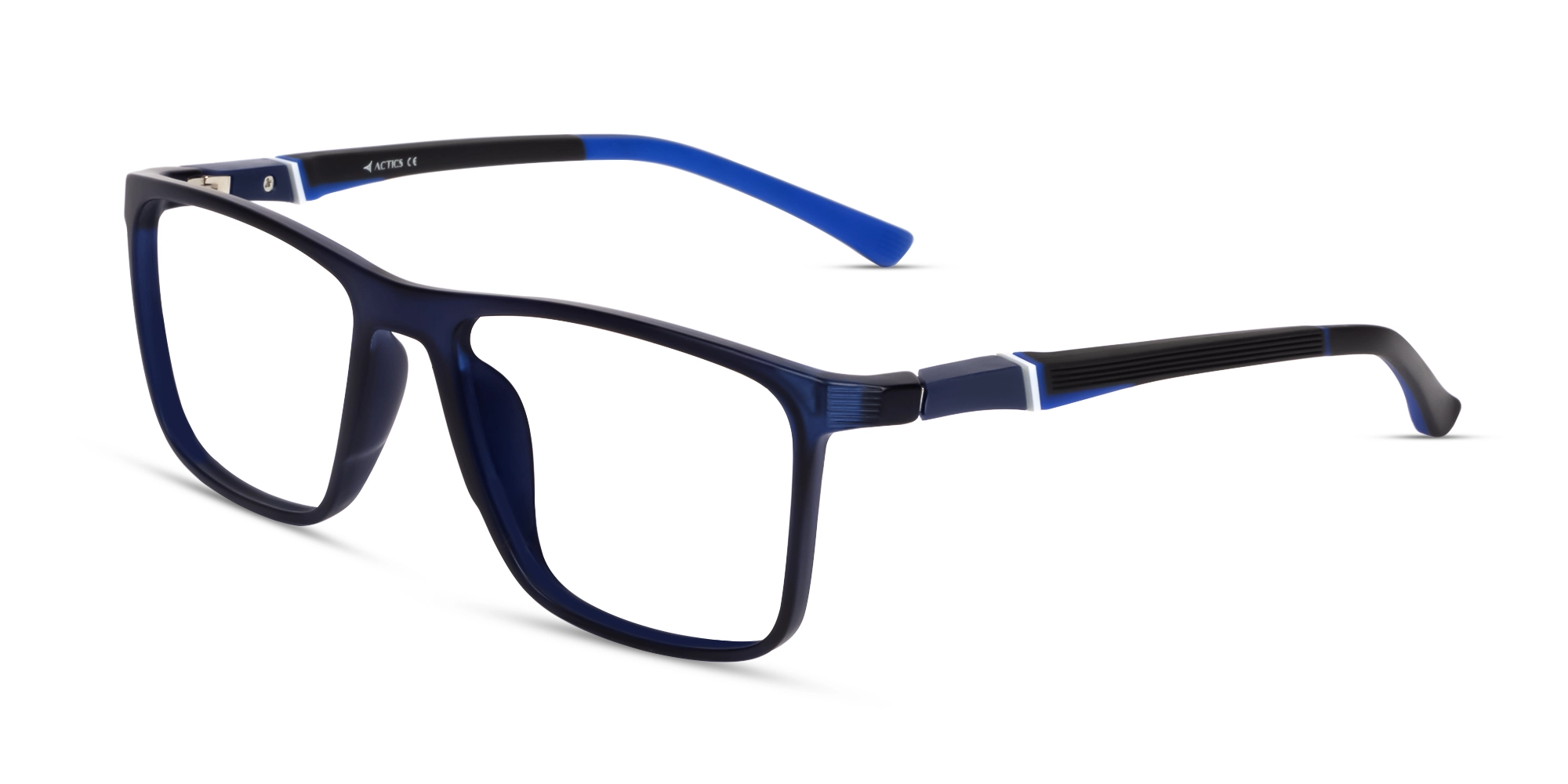 Navy Blue Sports Square Fullrim Glasses-3 Navy Blue Sports Square Fullrim Glasses-3