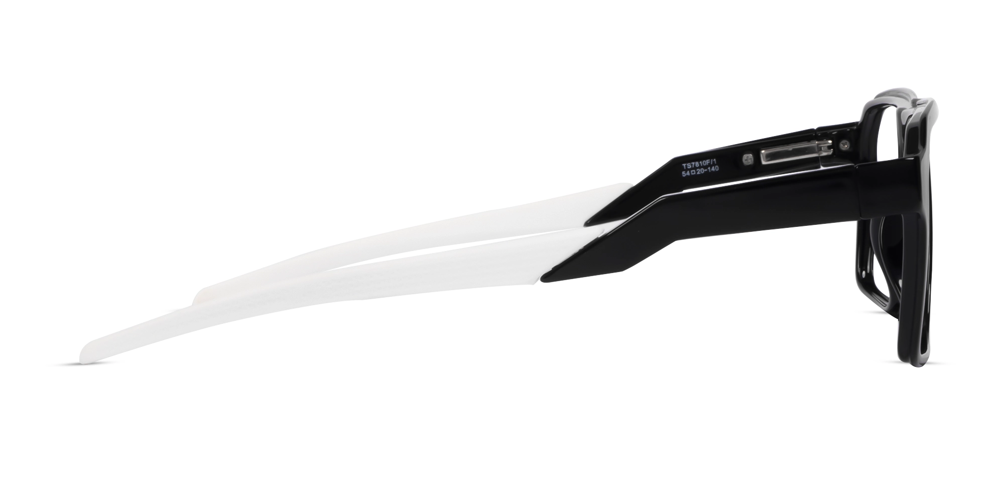 Black & White Flattop Square Sports Glasses-4