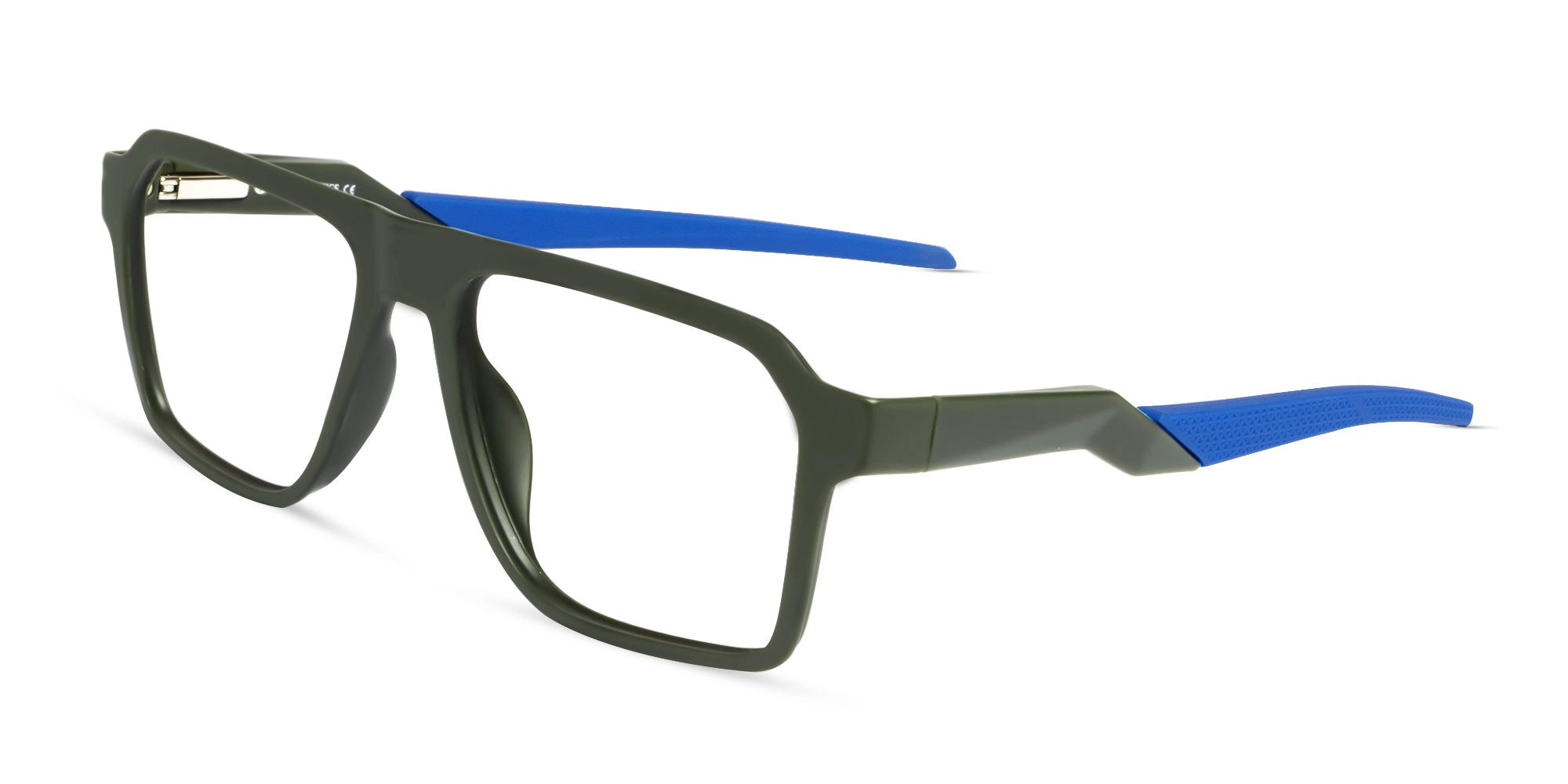 Hunter Green Flattop Square Sports Glasses-3