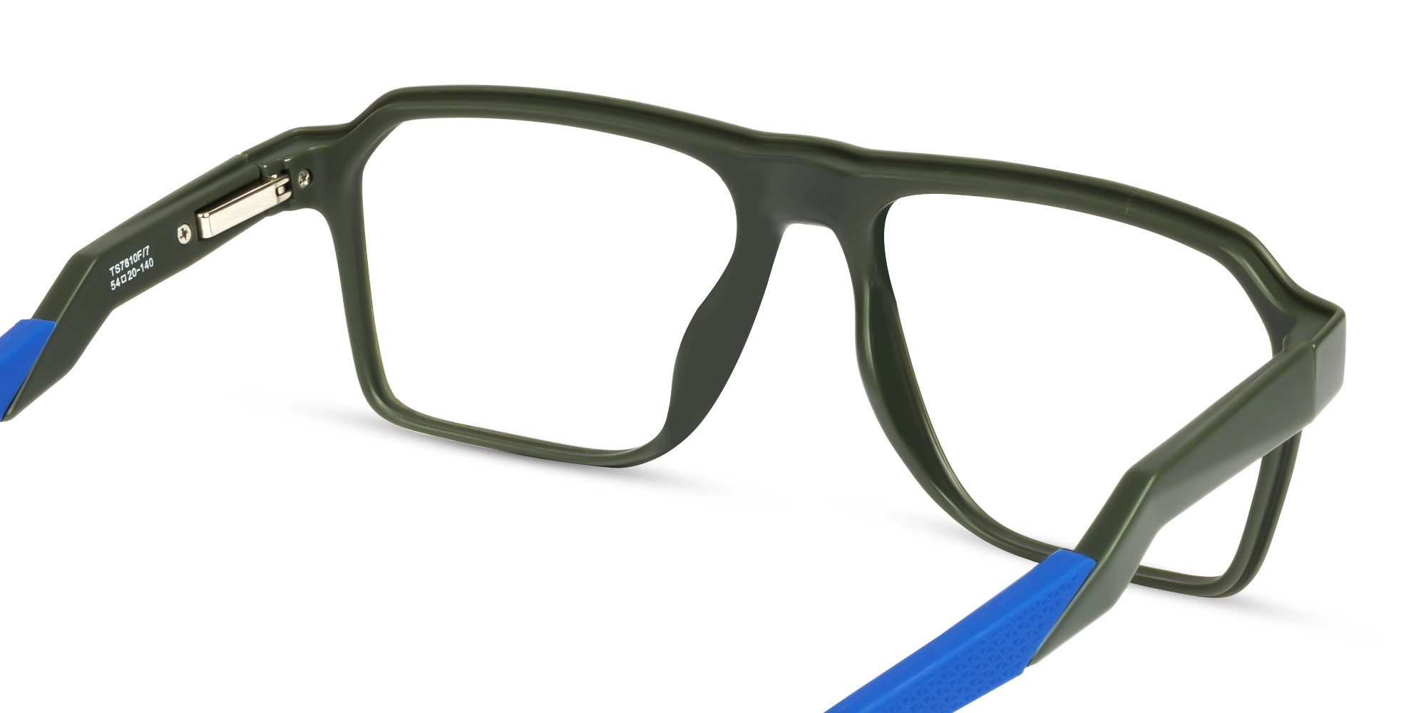 Hunter Green Flattop Square Sports Glasses-5