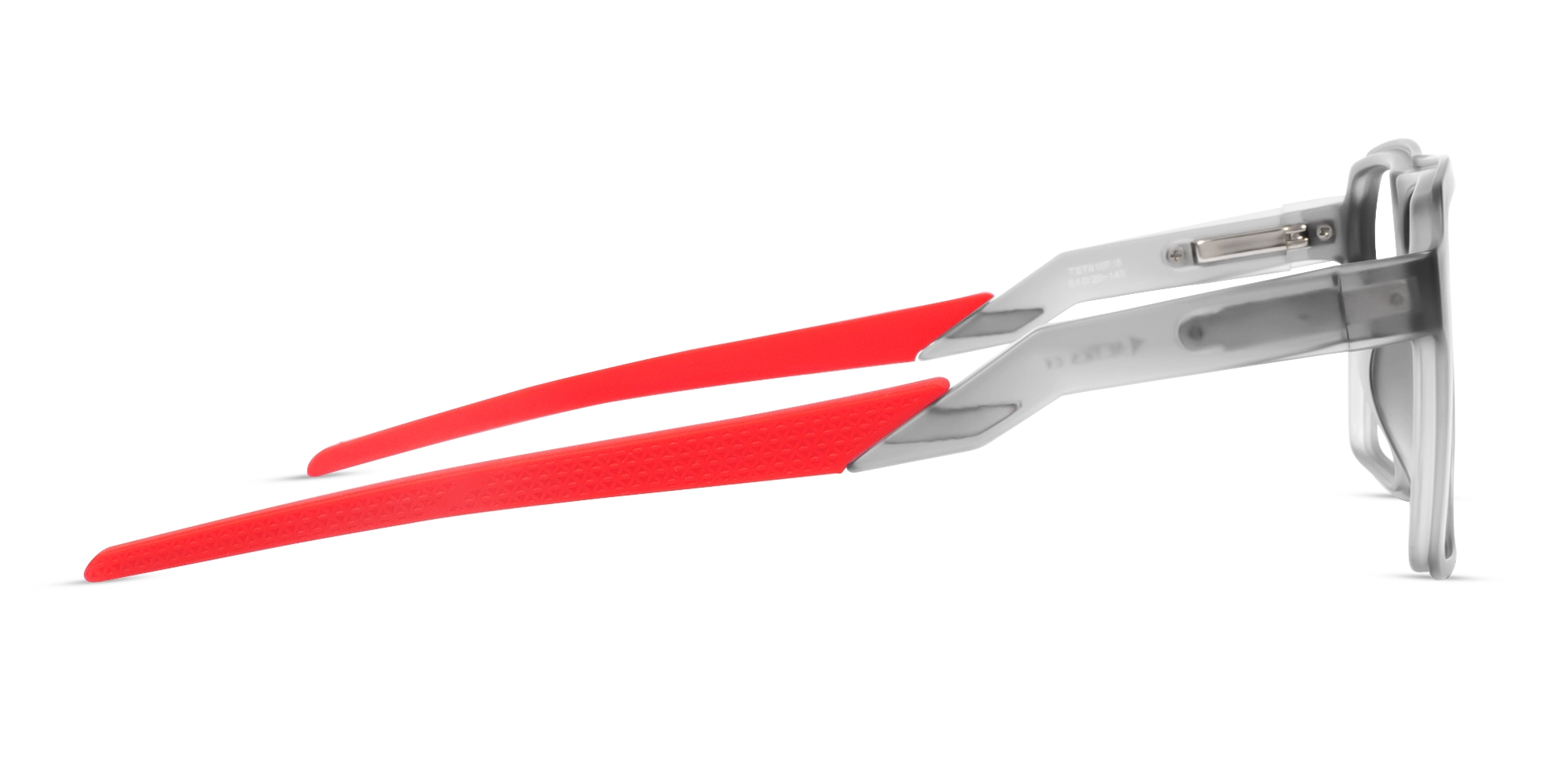 Translucent Grey Flattop Square Sports Glasses-4
