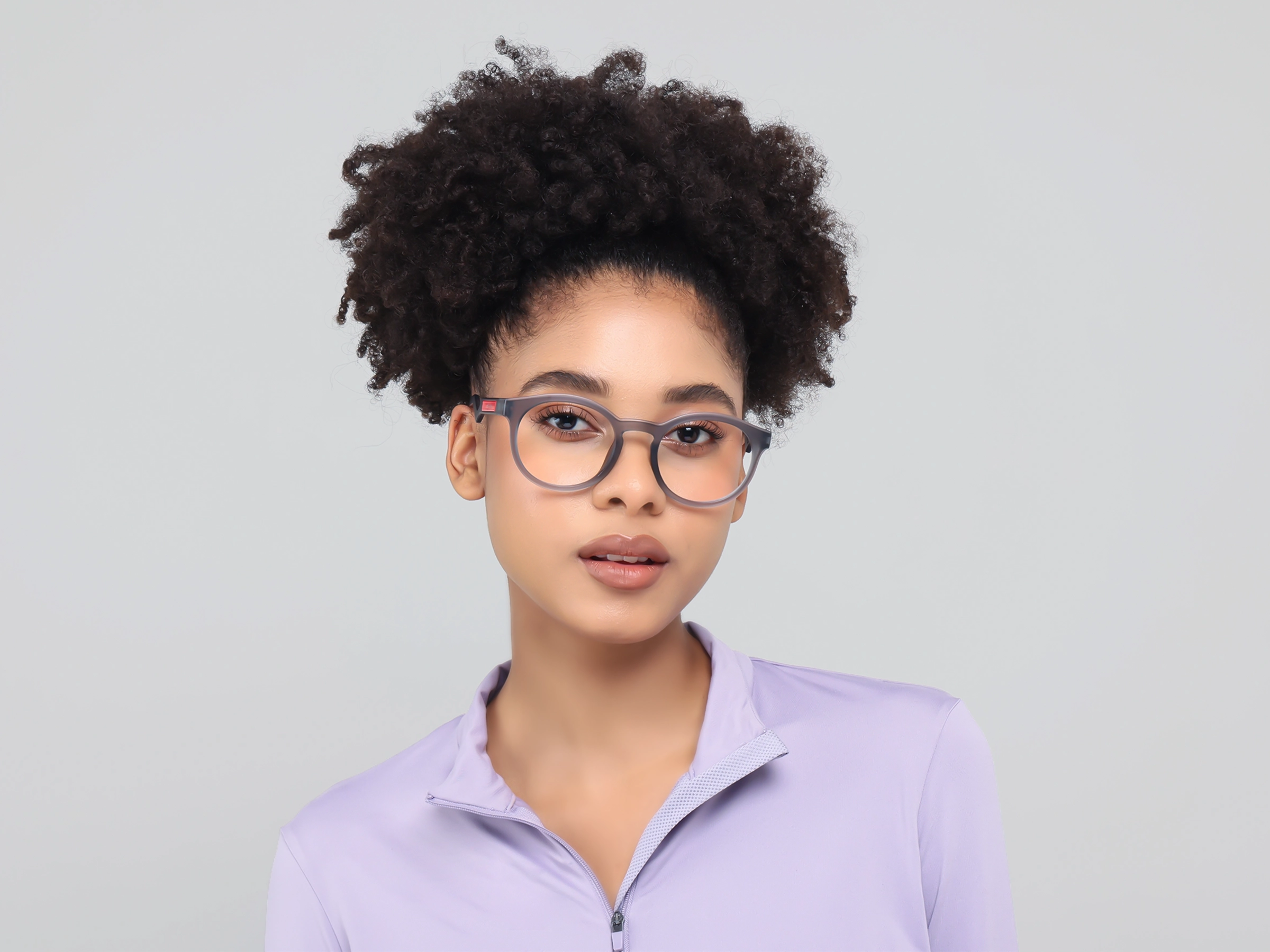 Translucent Grey Round Sports Eyeglasses-11