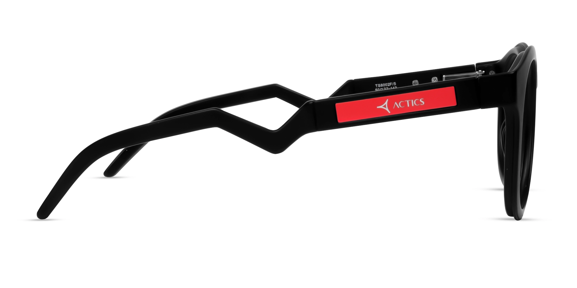 Large Black Sports Round Fullrim Glasses-4