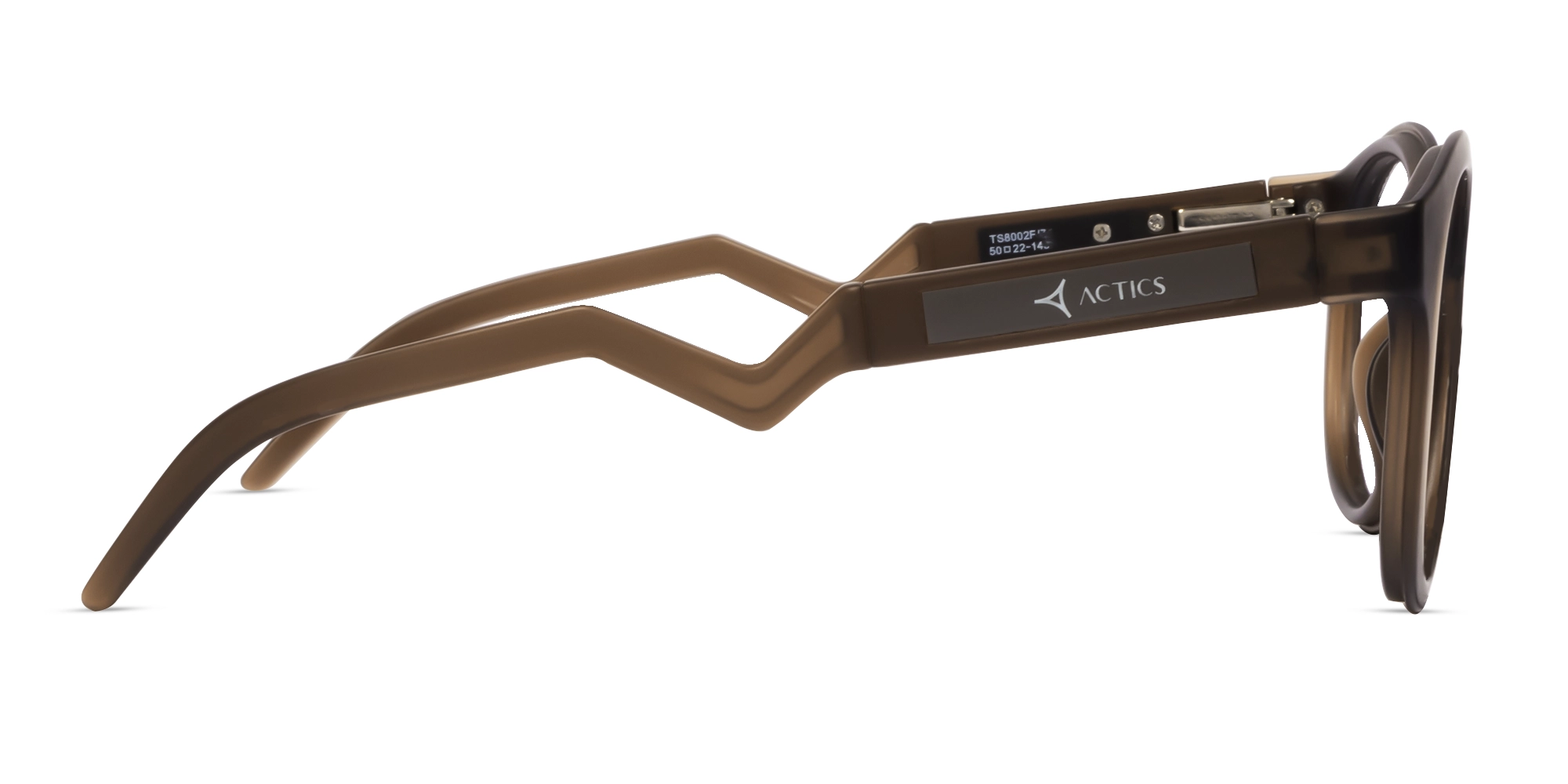 Translucent Brown Round Athletic Eyeglasses-4