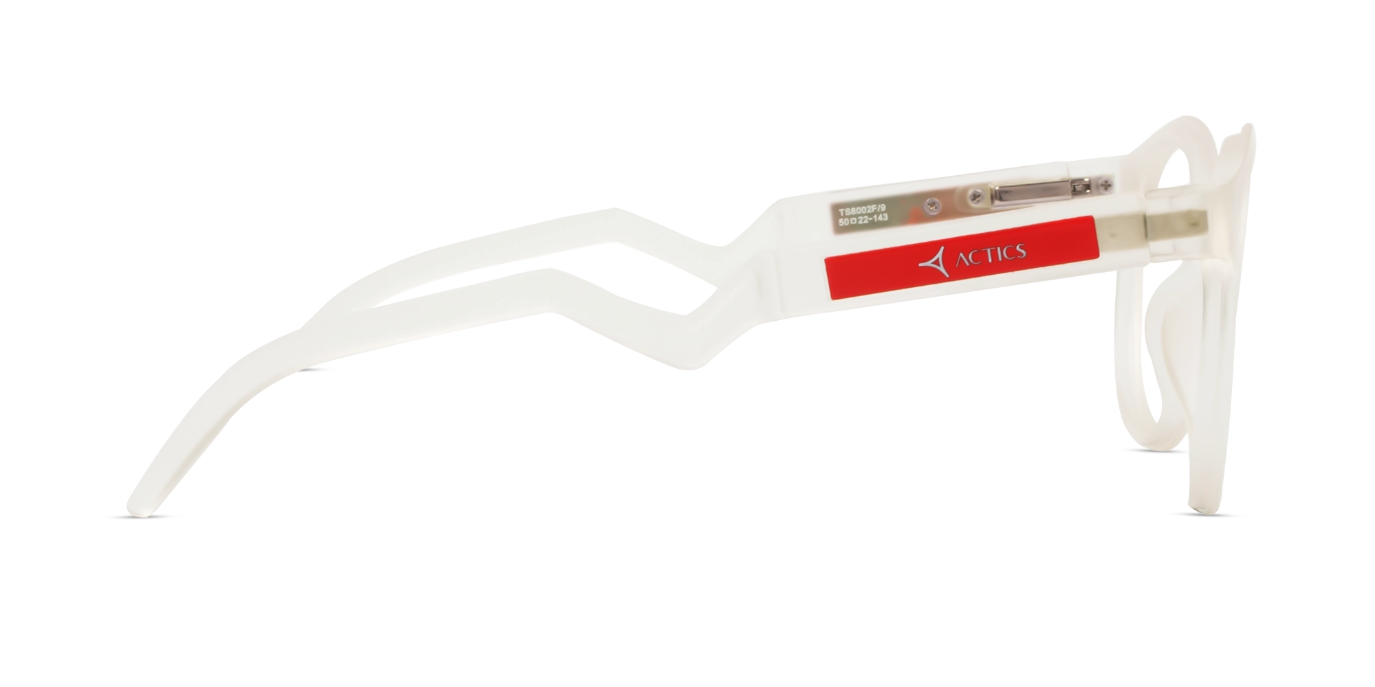 Dove White Round Sports Eyeglasses-4