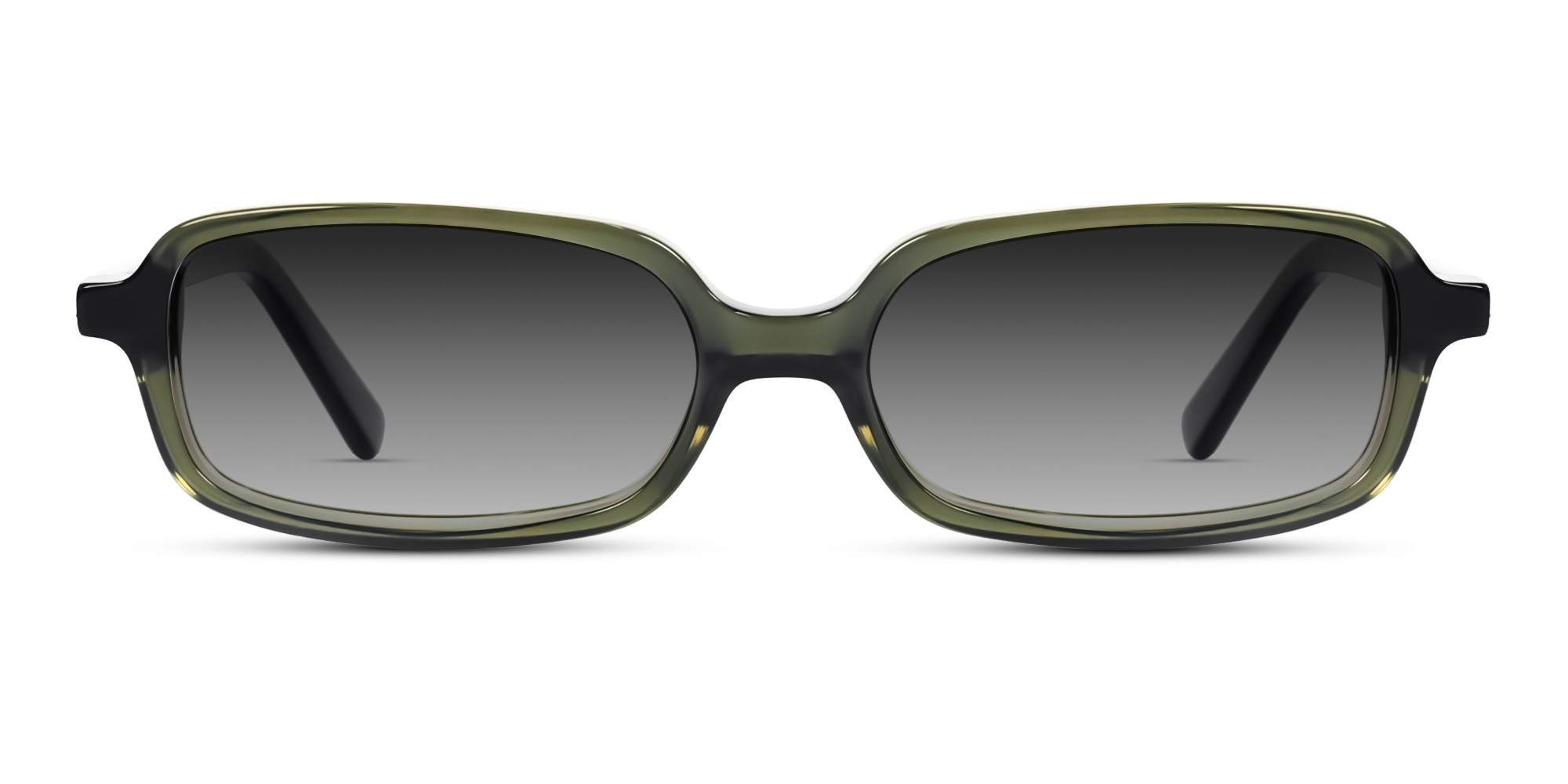 Crystal Green Rectangular Funky Sunglasses-1 Crystal Green Rectangular Funky Sunglasses-1