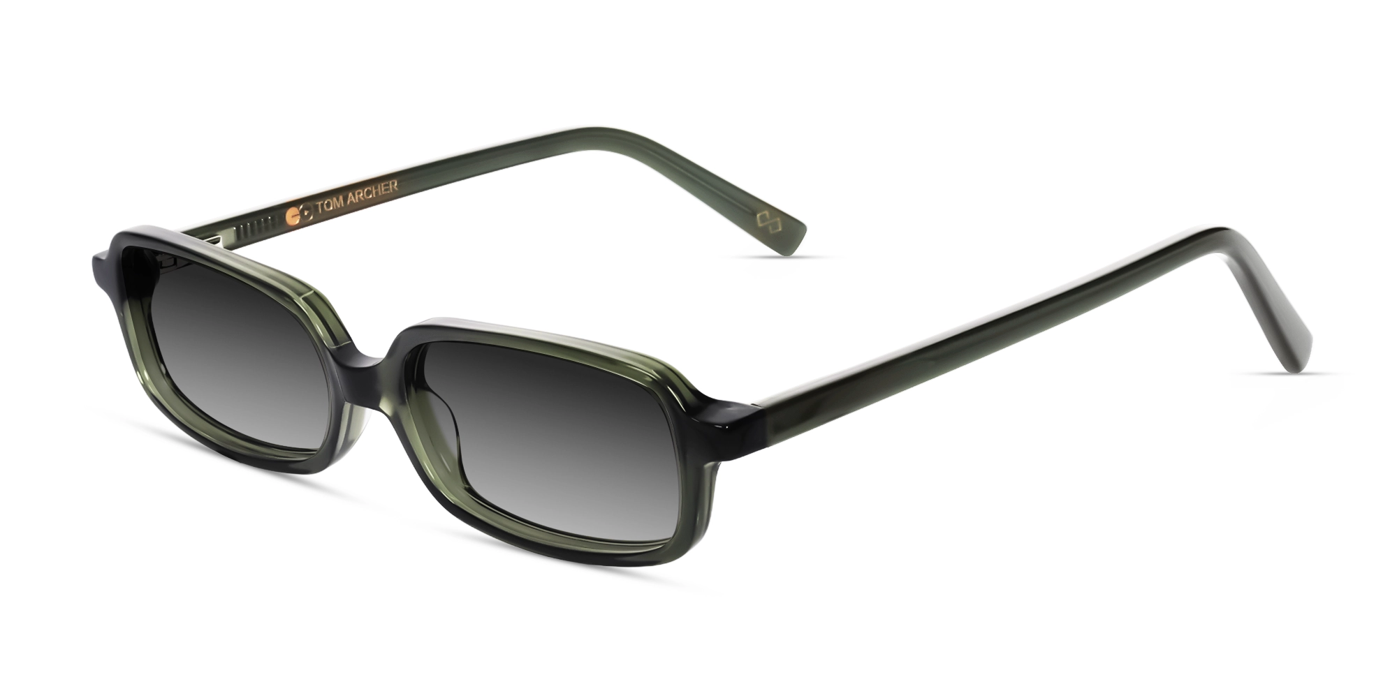 Crystal Green Rectangular Funky Sunglasses-3 Crystal Green Rectangular Funky Sunglasses-3