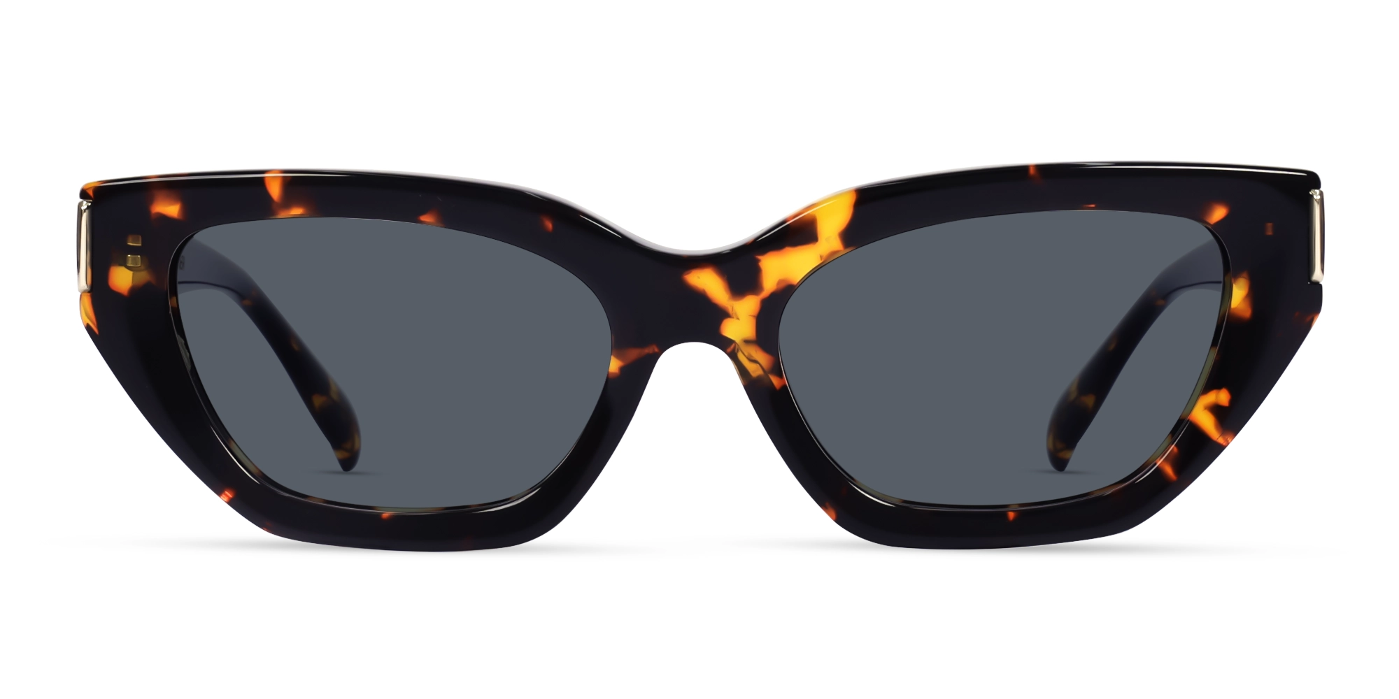 Havana Tortoise Cat-Eye Frame With Grey Tint Sunglasses-1