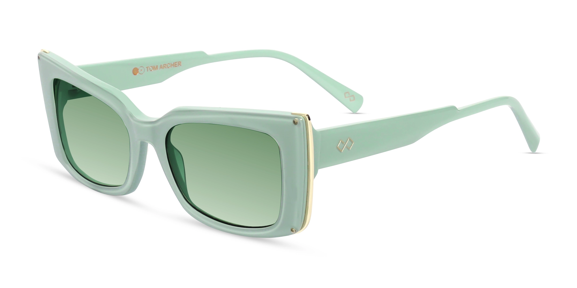 Mint Green Cat-Eye Frame With Green Tint Sunglasses-3 Mint Green Cat-Eye Frame With Green Tint Sunglasses-3