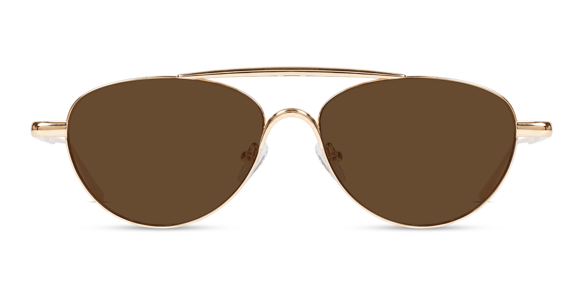 Pilot Gold Double Bridge Oval Sunglasses-1 Pilot Gold Double Bridge Oval Sunglasses-1