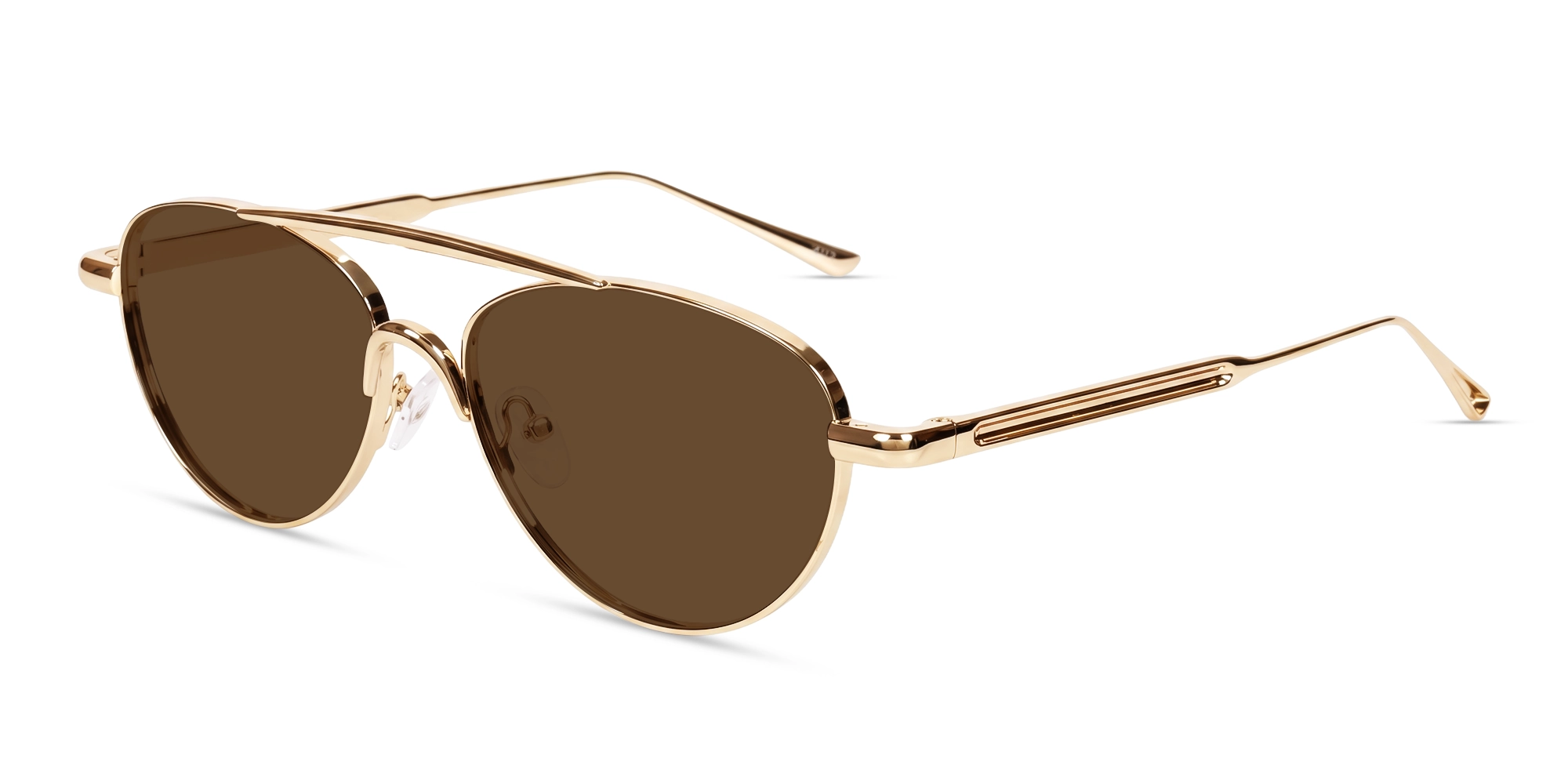 Pilot Gold Double Bridge Oval Sunglasses-3 Pilot Gold Double Bridge Oval Sunglasses-3