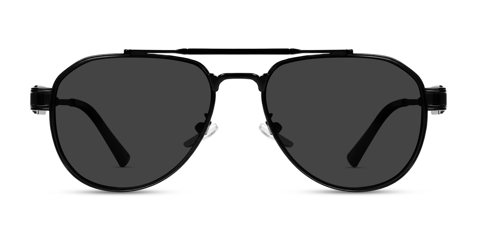 Thick Matte Black Frame With Grey Tint Sunglasses-1