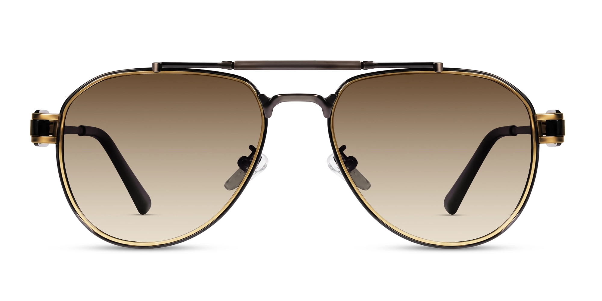 Oversized Polished Brown Frame With Brown Tint Sunglasses-1 Oversized Polished Brown Frame With Brown Tint Sunglasses-1