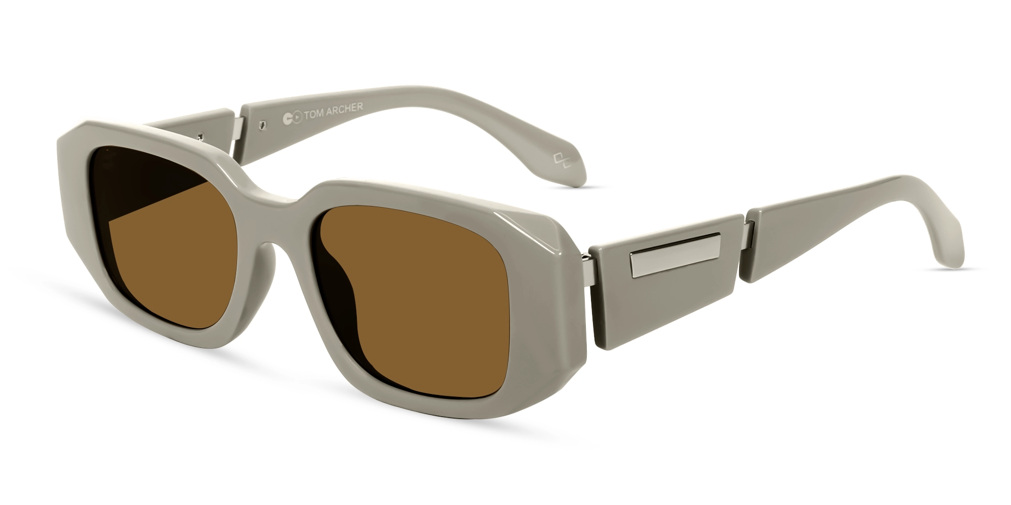 Mouse Grey Oversized Frame With Grey Tint Sunglasses-3