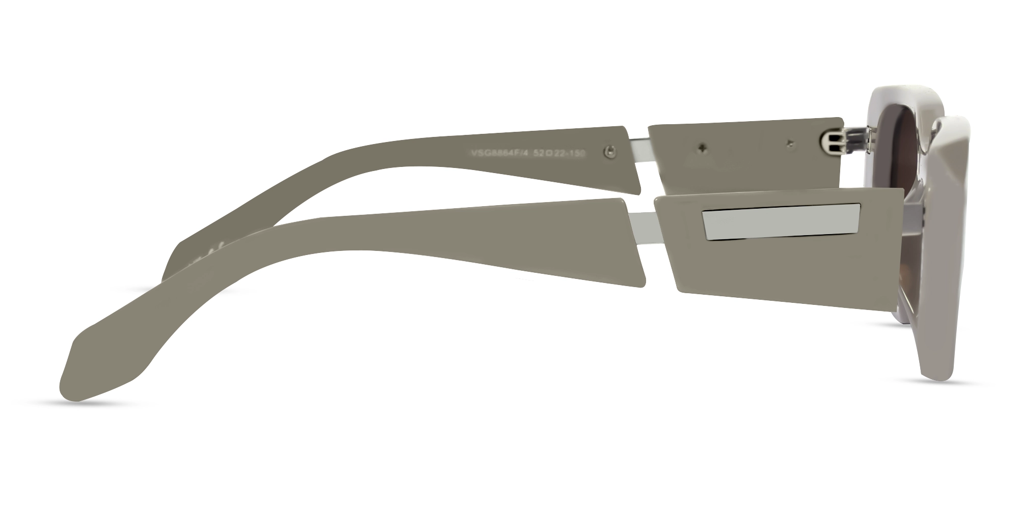 Mouse Grey Oversized Frame With Grey Tint Sunglasses-4