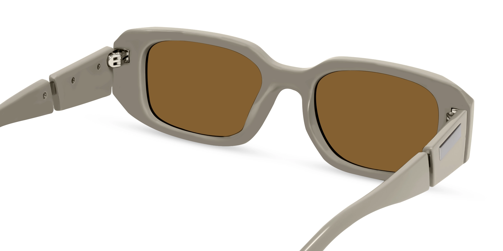Mouse Grey Oversized Frame With Grey Tint Sunglasses-5