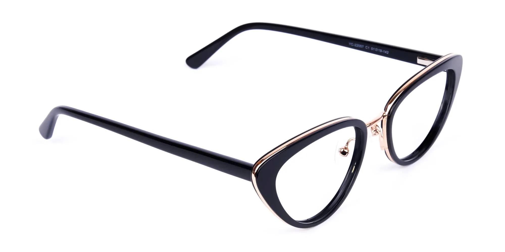 Black and Gold Cat-Eye-Glasses-2