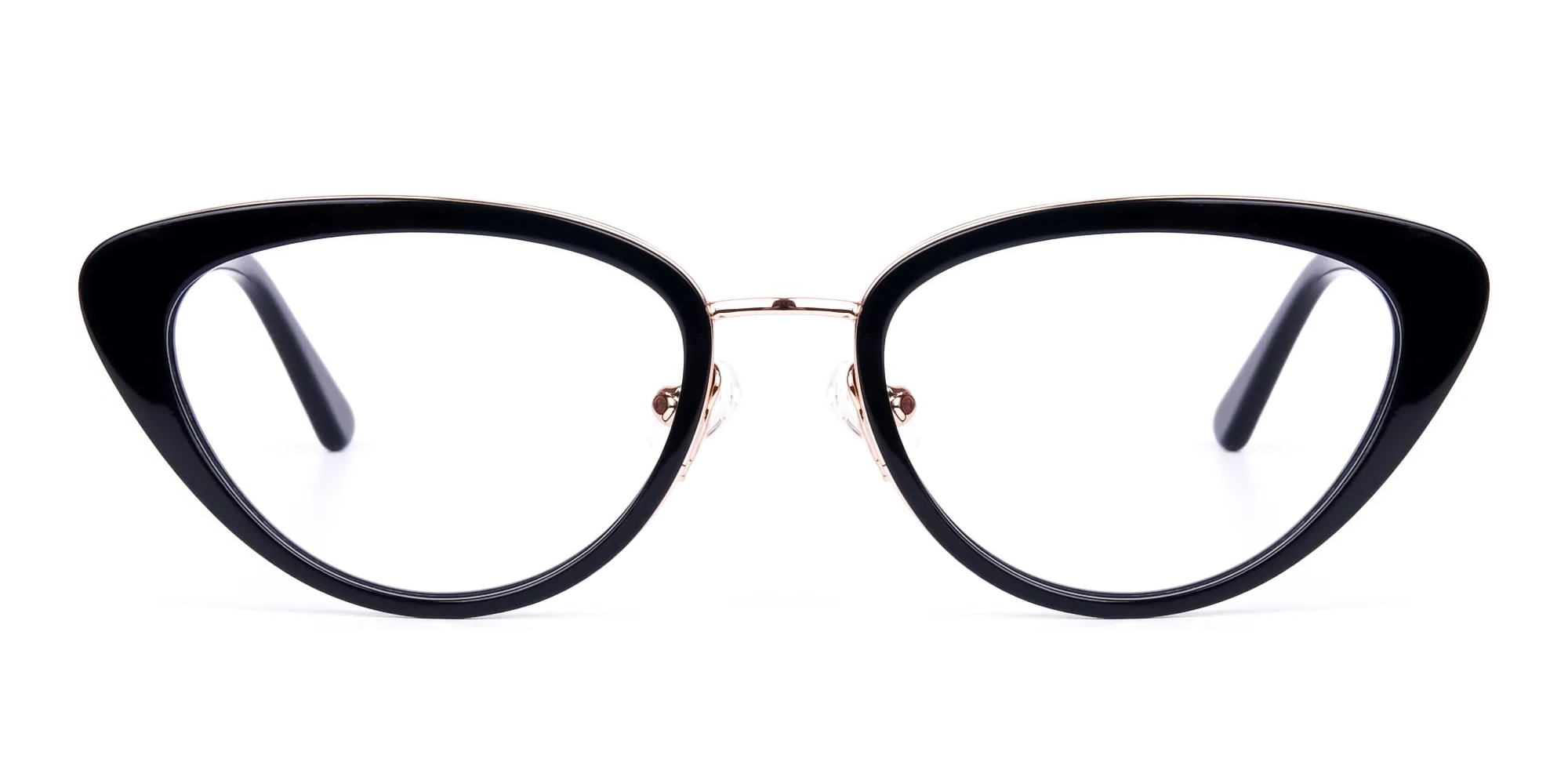 Black and Gold Cat-Eye-Glasses-1