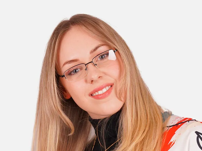 Black Half Rim Glasses-53