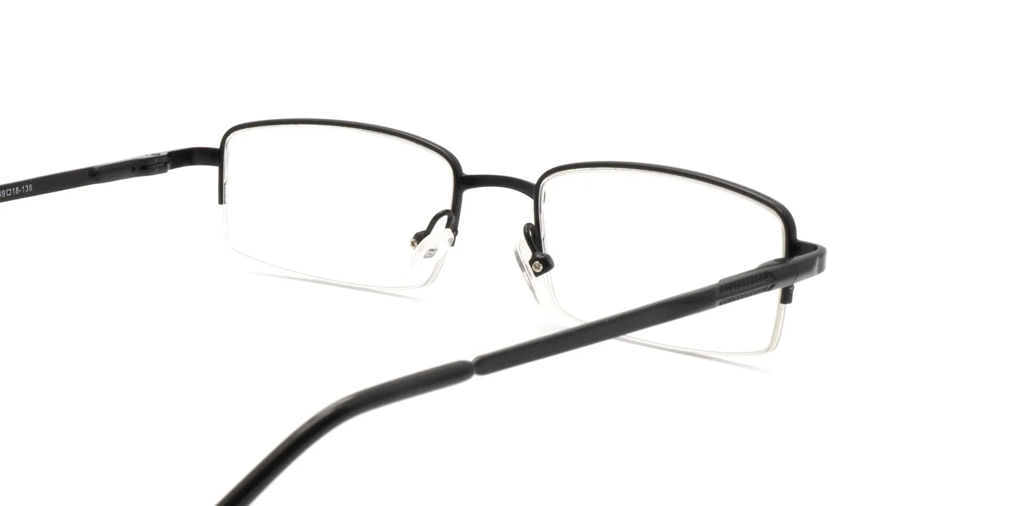 Black Half Rim Glasses-5