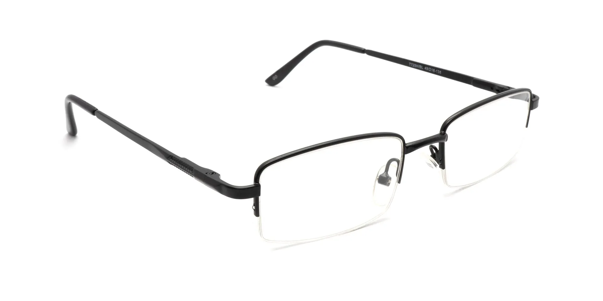 Black Half Rim Glasses-2