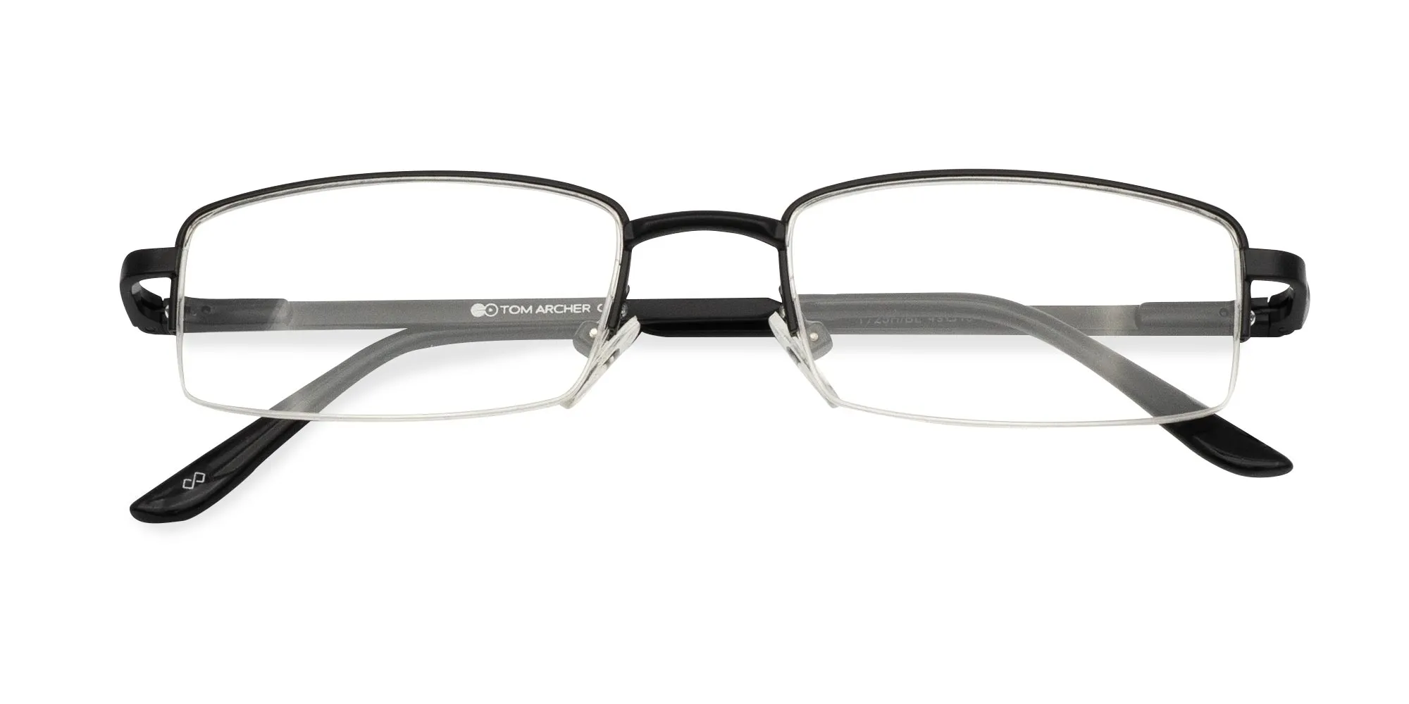 Black Half Rim Glasses-6