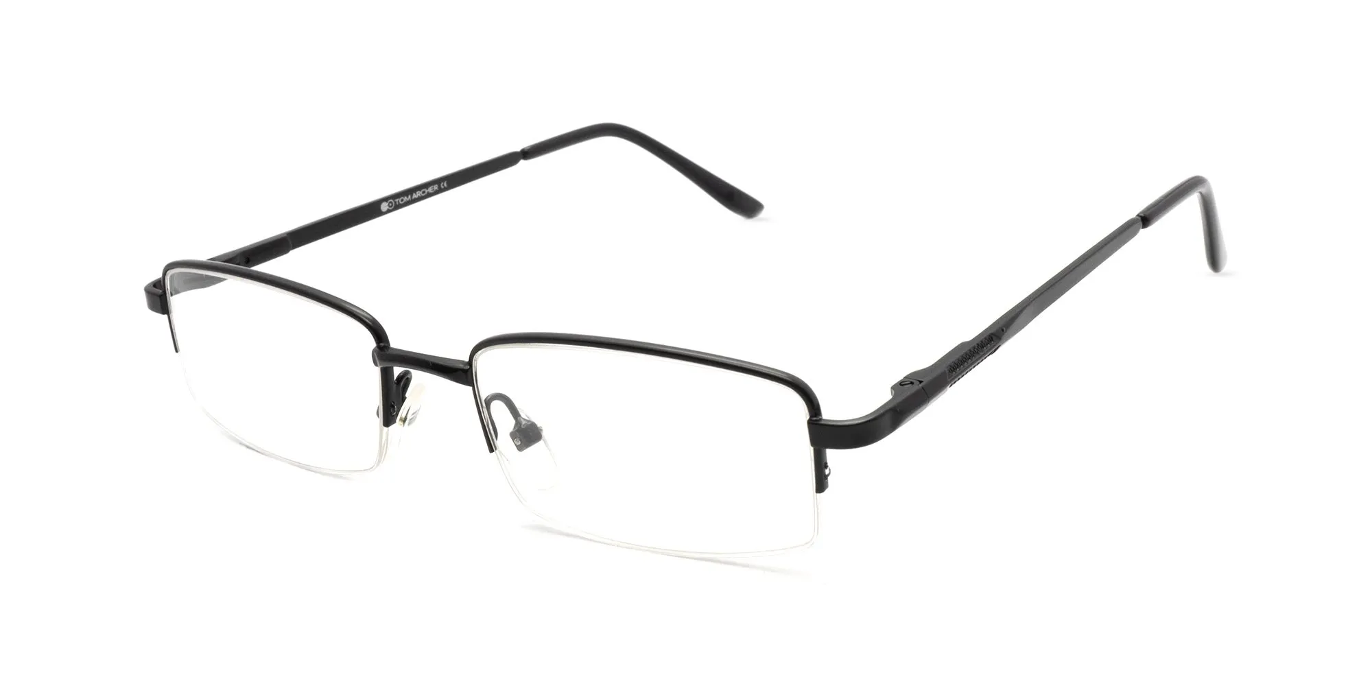 Black Half Rim Glasses-3