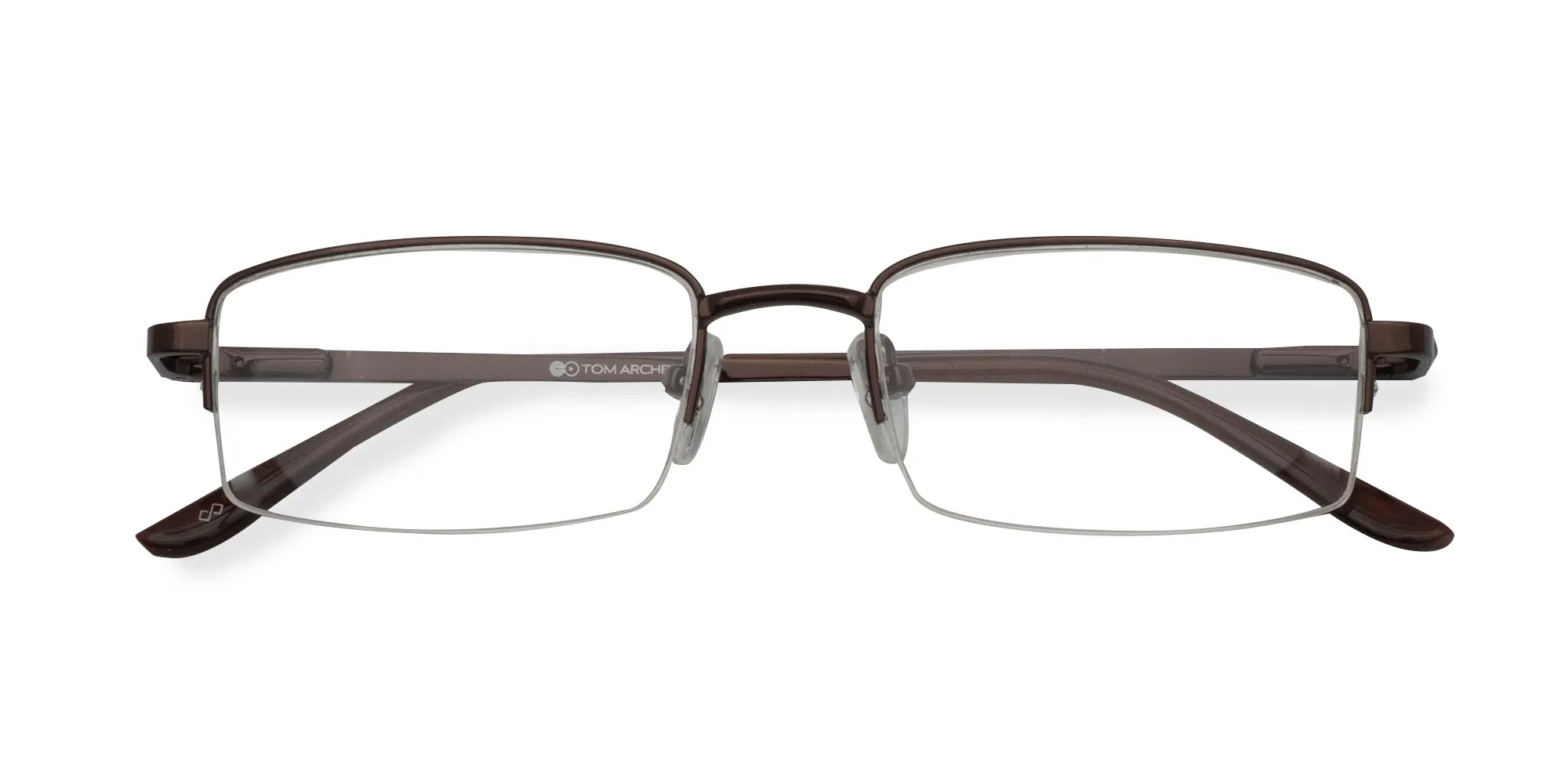 Brown Half Rim Glasses-6