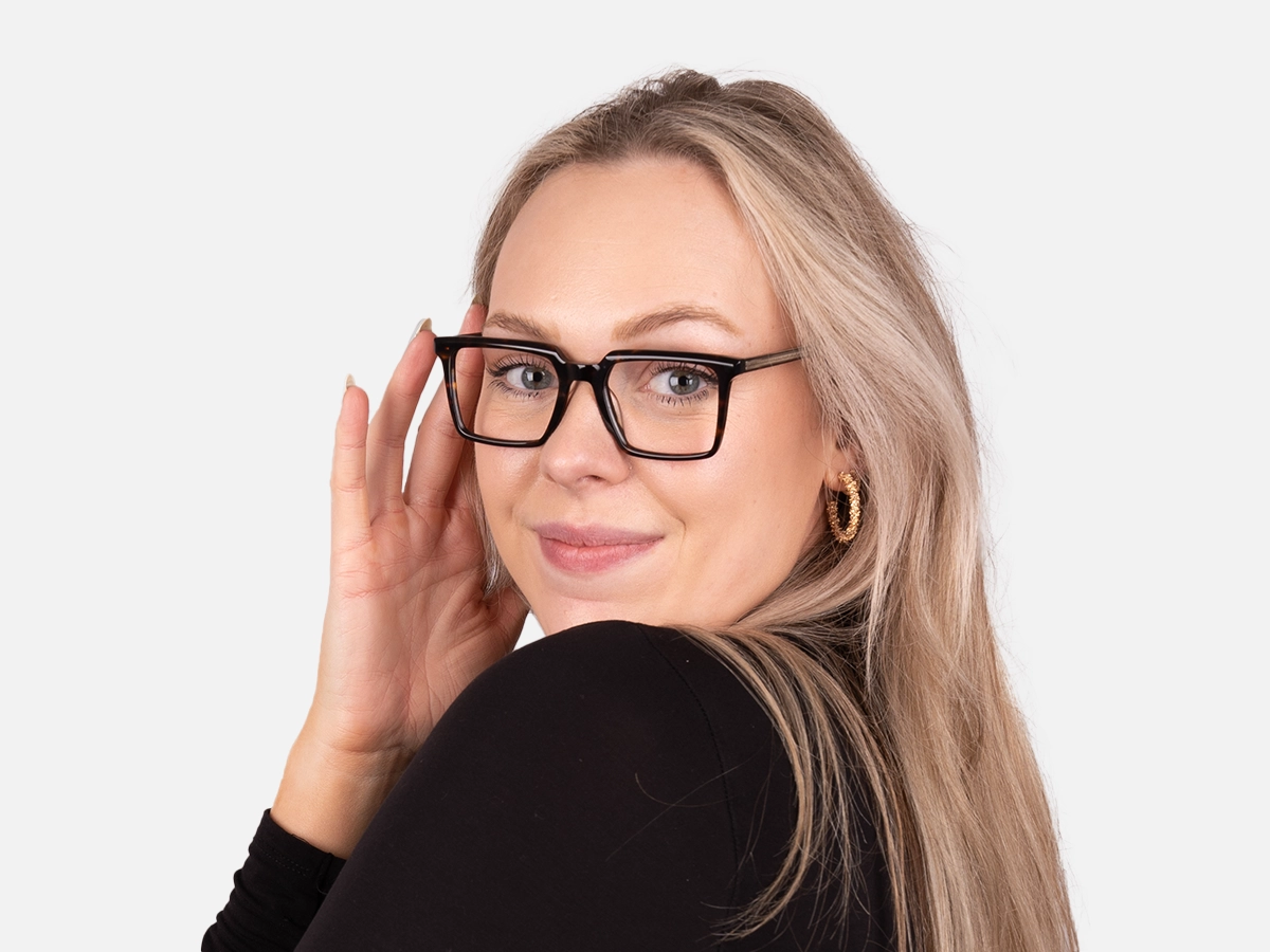 Square Tortoise Shell Glasses-53