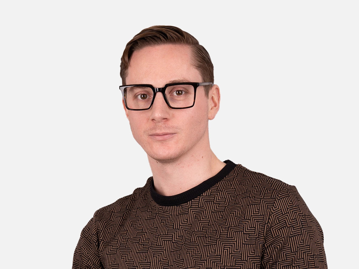 Square Tortoise Shell Glasses-44