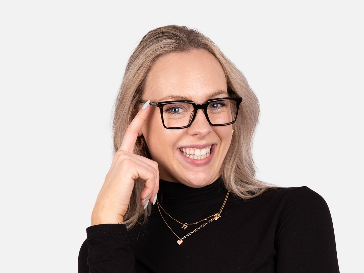 Square Tortoise Shell Glasses-54