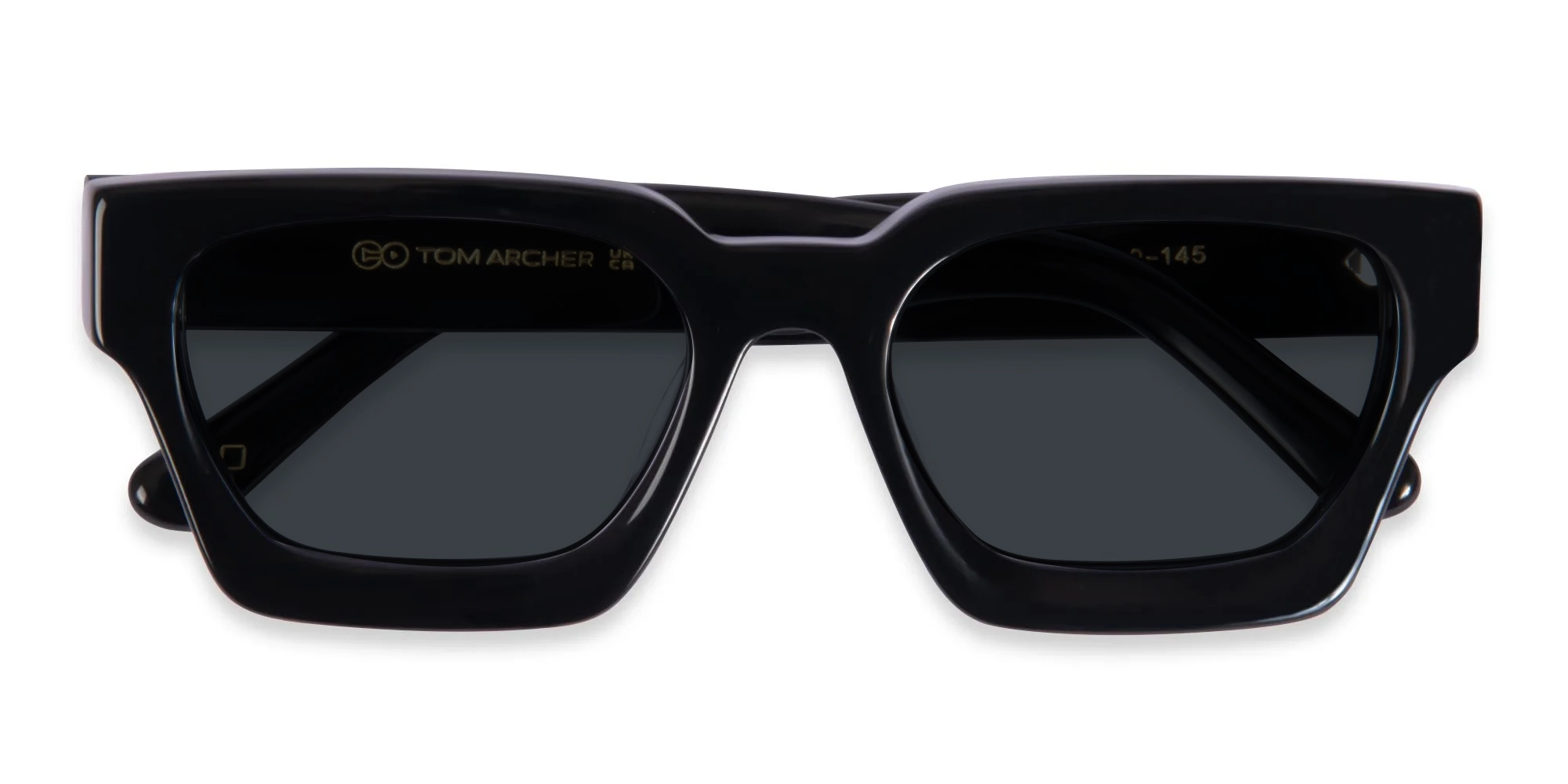 Dark Grey Solid Square Sunglasses-6