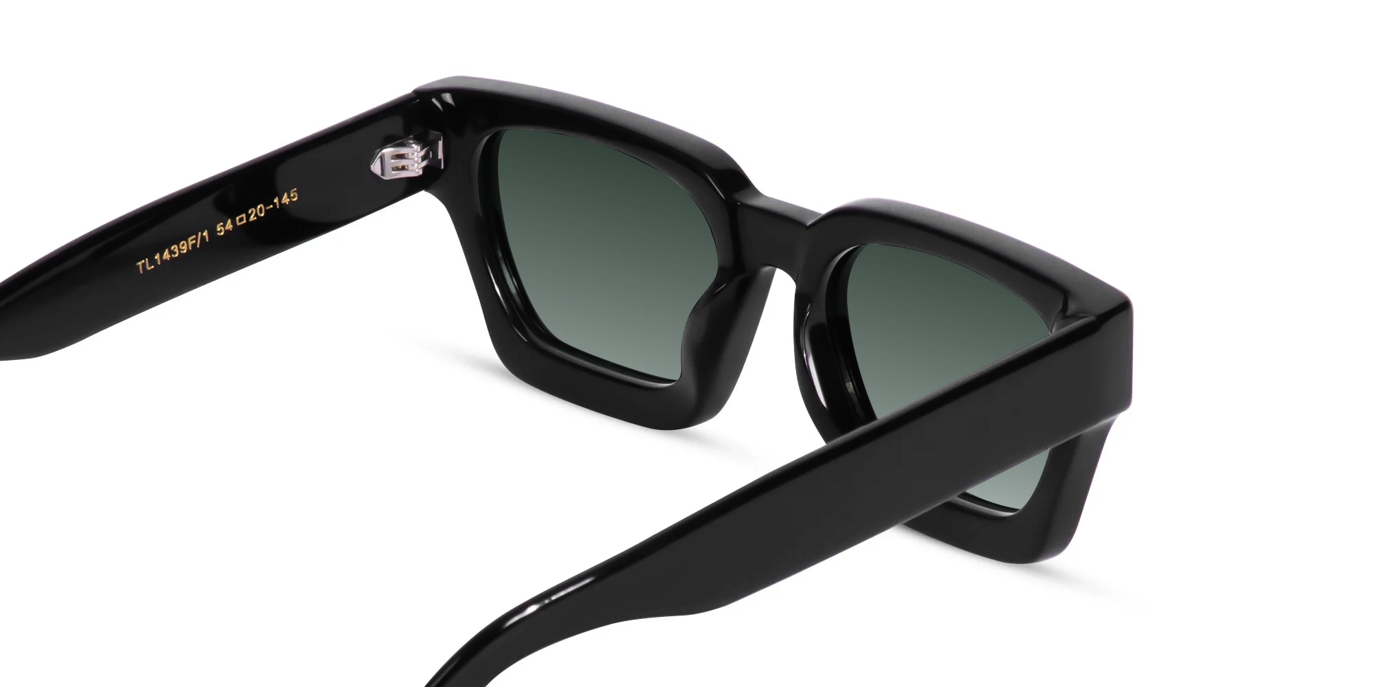 Green Gradient Tinted Sunglasses-5