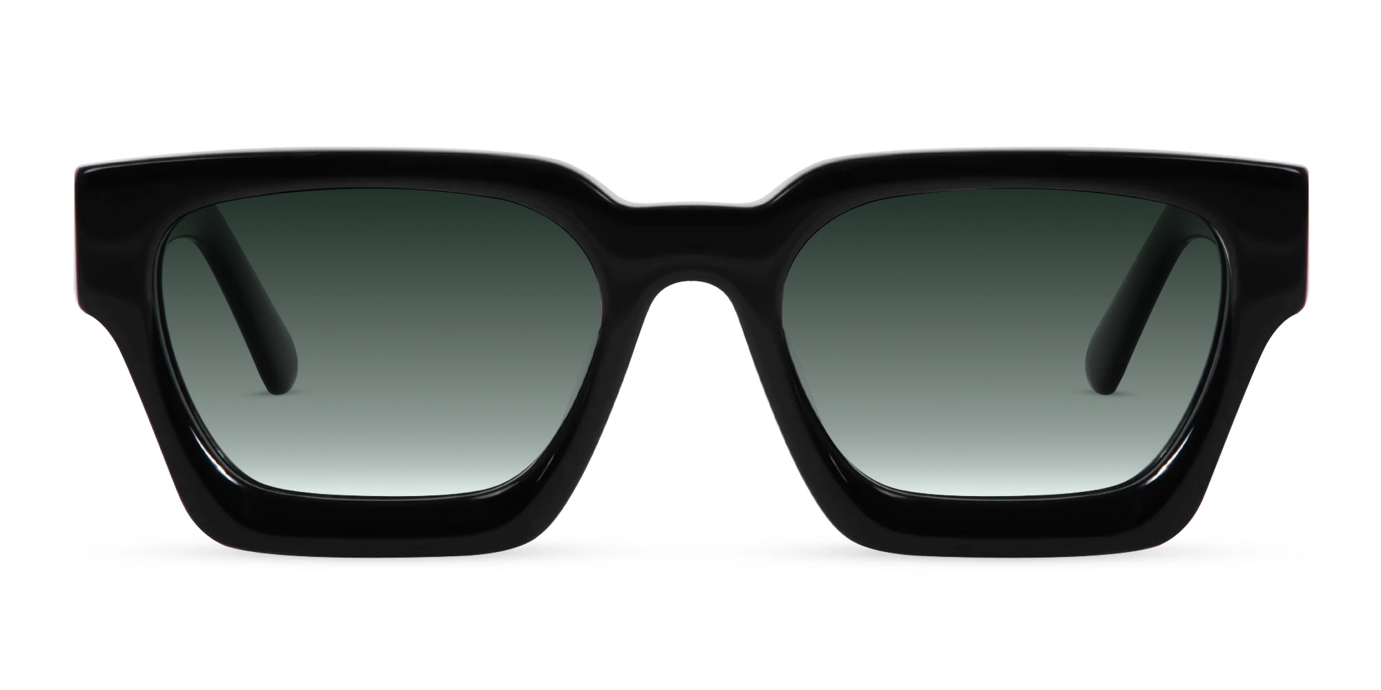 Green Gradient Tinted Sunglasses-1