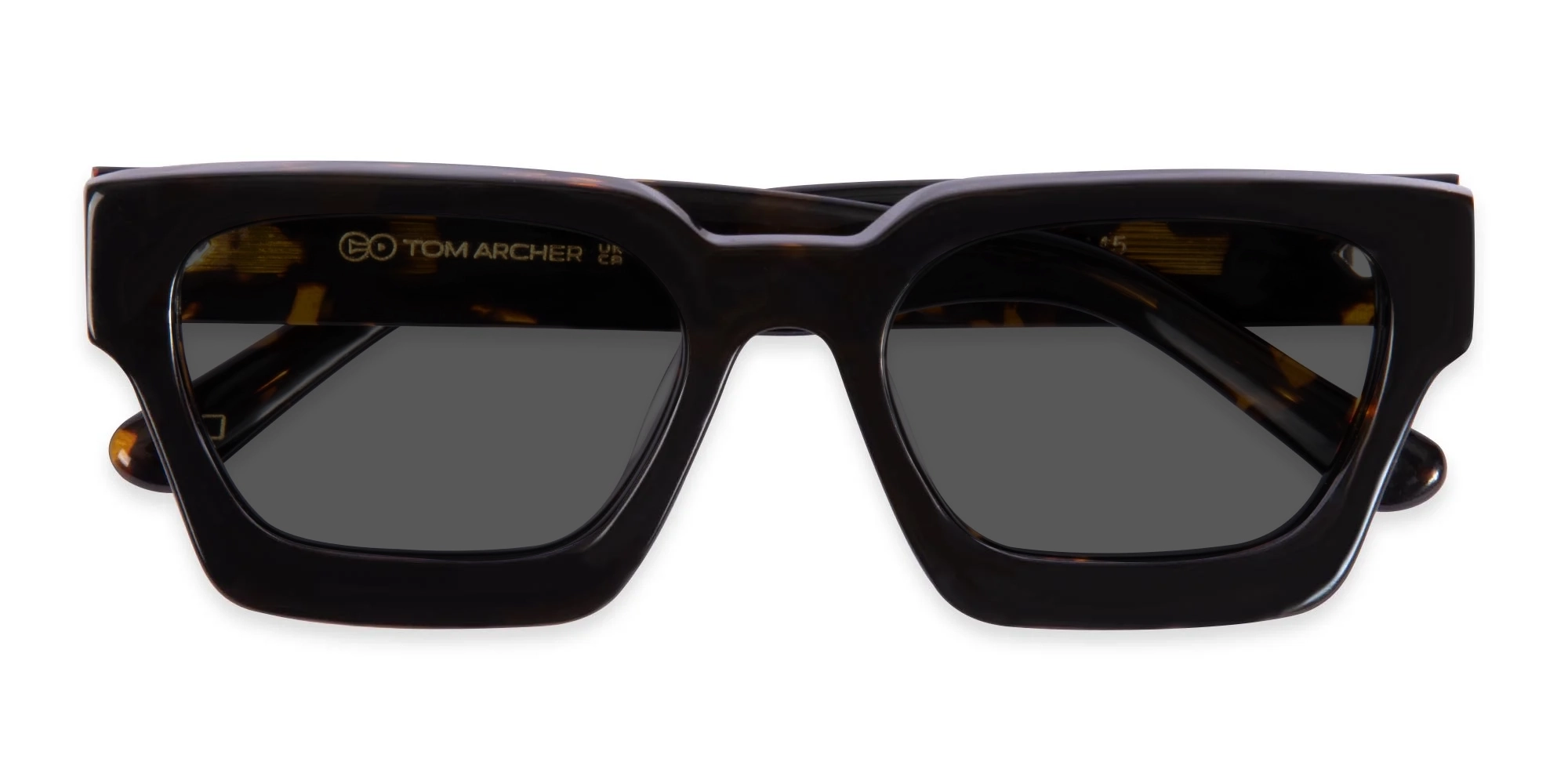 Tortoise Shell Square Sunglasses-4