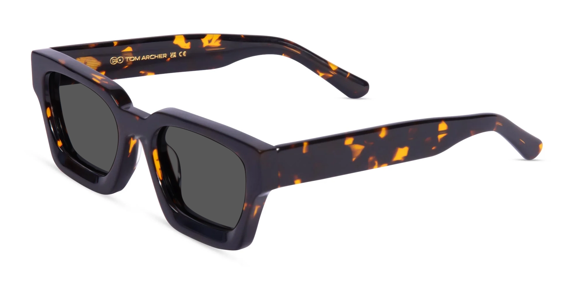 Tortoise Shell Square Sunglasses-3