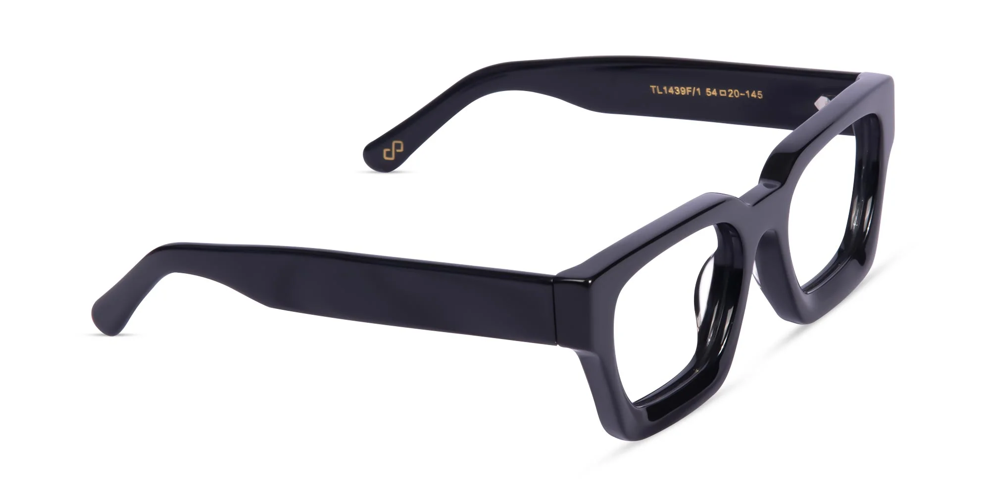 Black Square Frame Eyeglasses-2