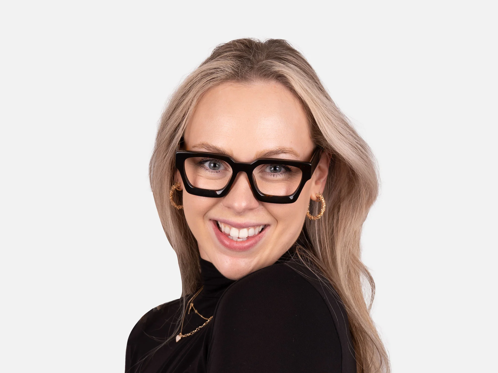 Square Tortoise Shell Glasses-51