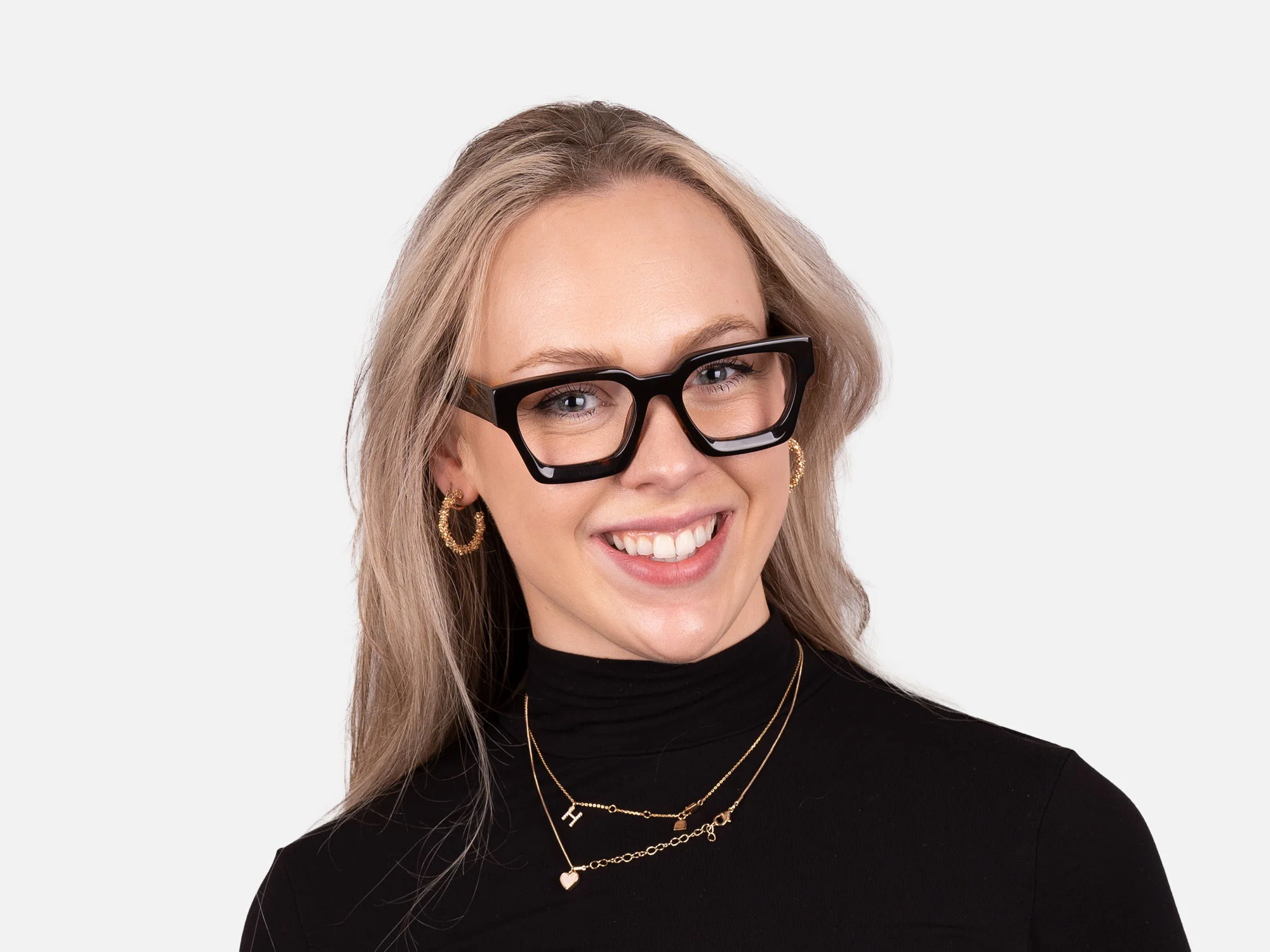 Square Tortoise Shell Glasses-54