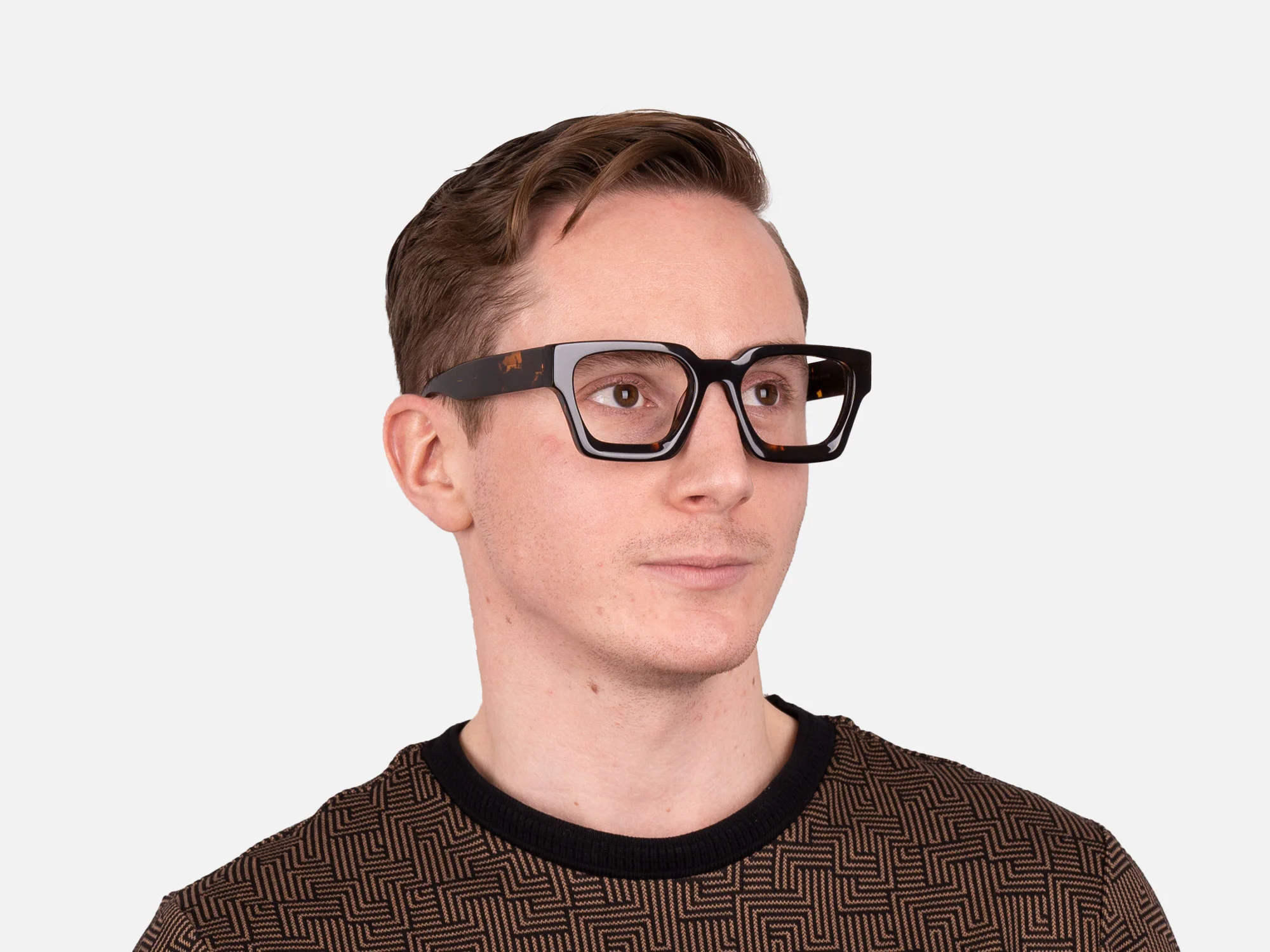 Square Tortoise Shell Glasses-42