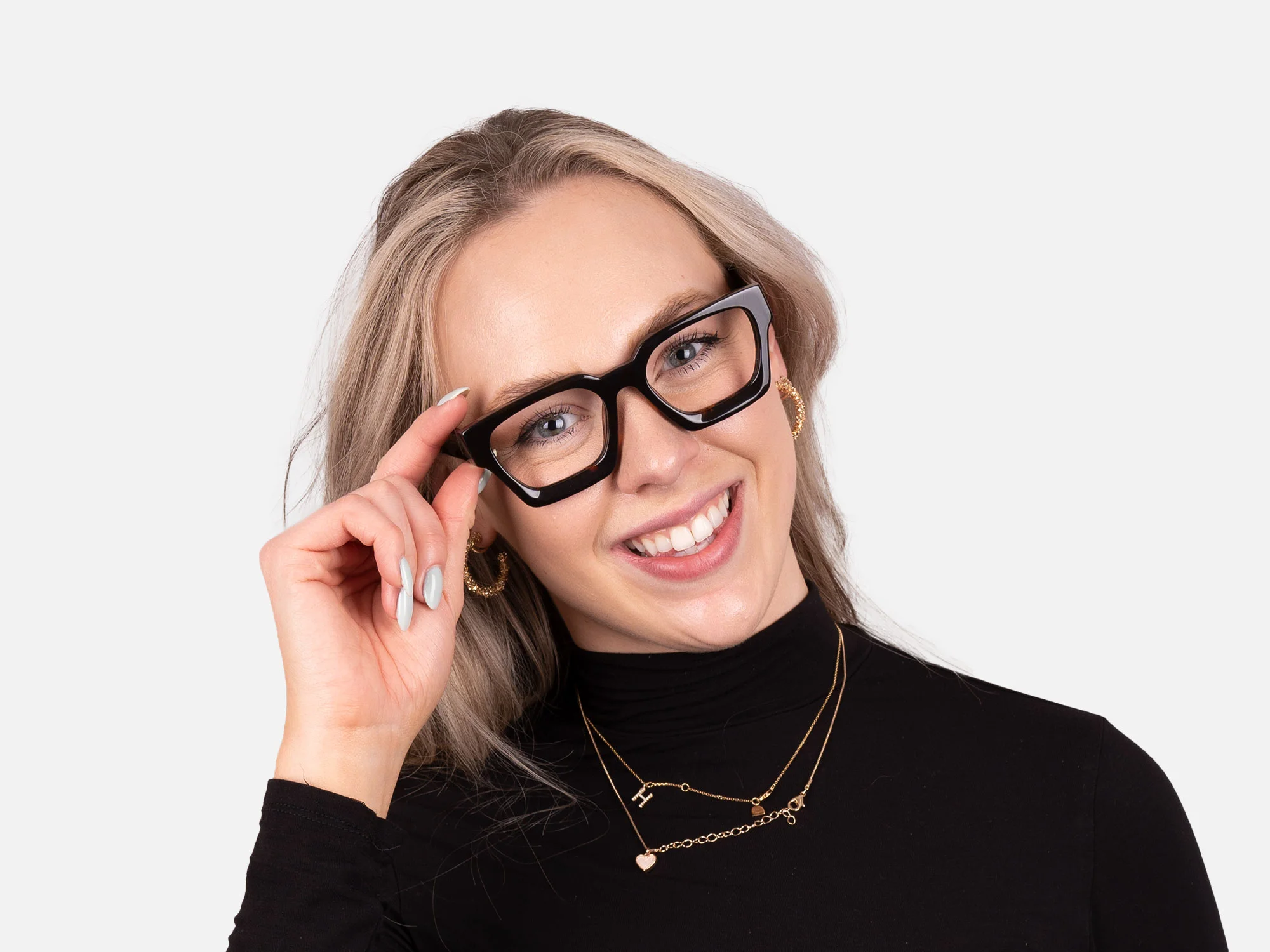 Square Tortoise Shell Glasses-52