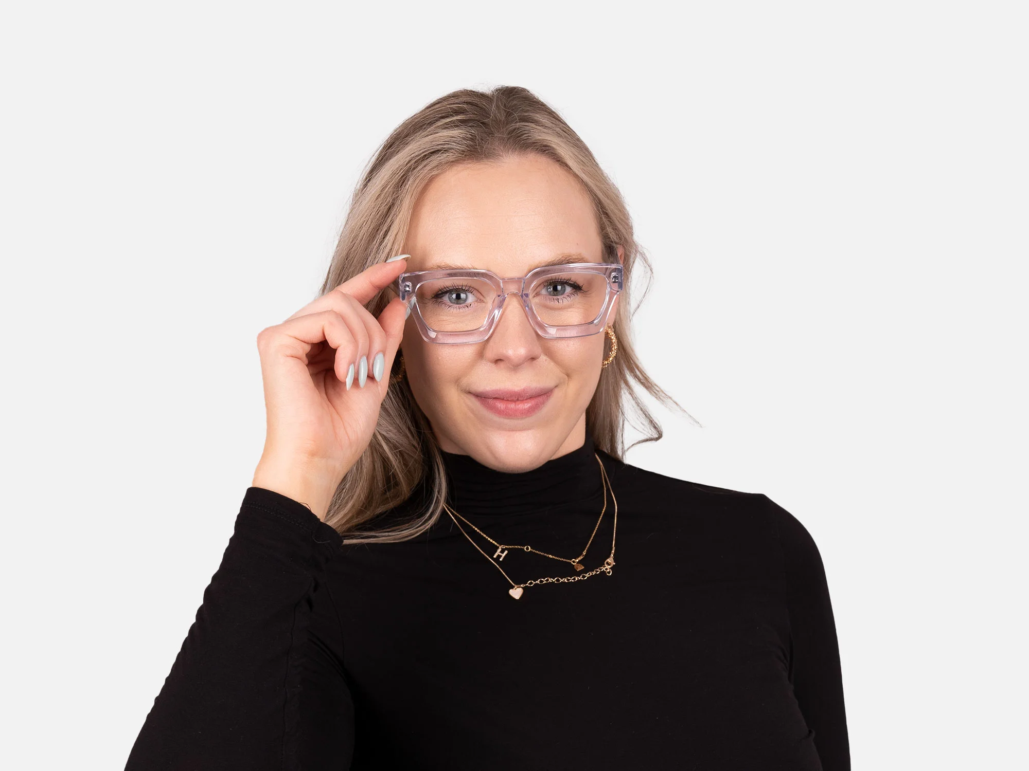 Clear Square Glasses-53